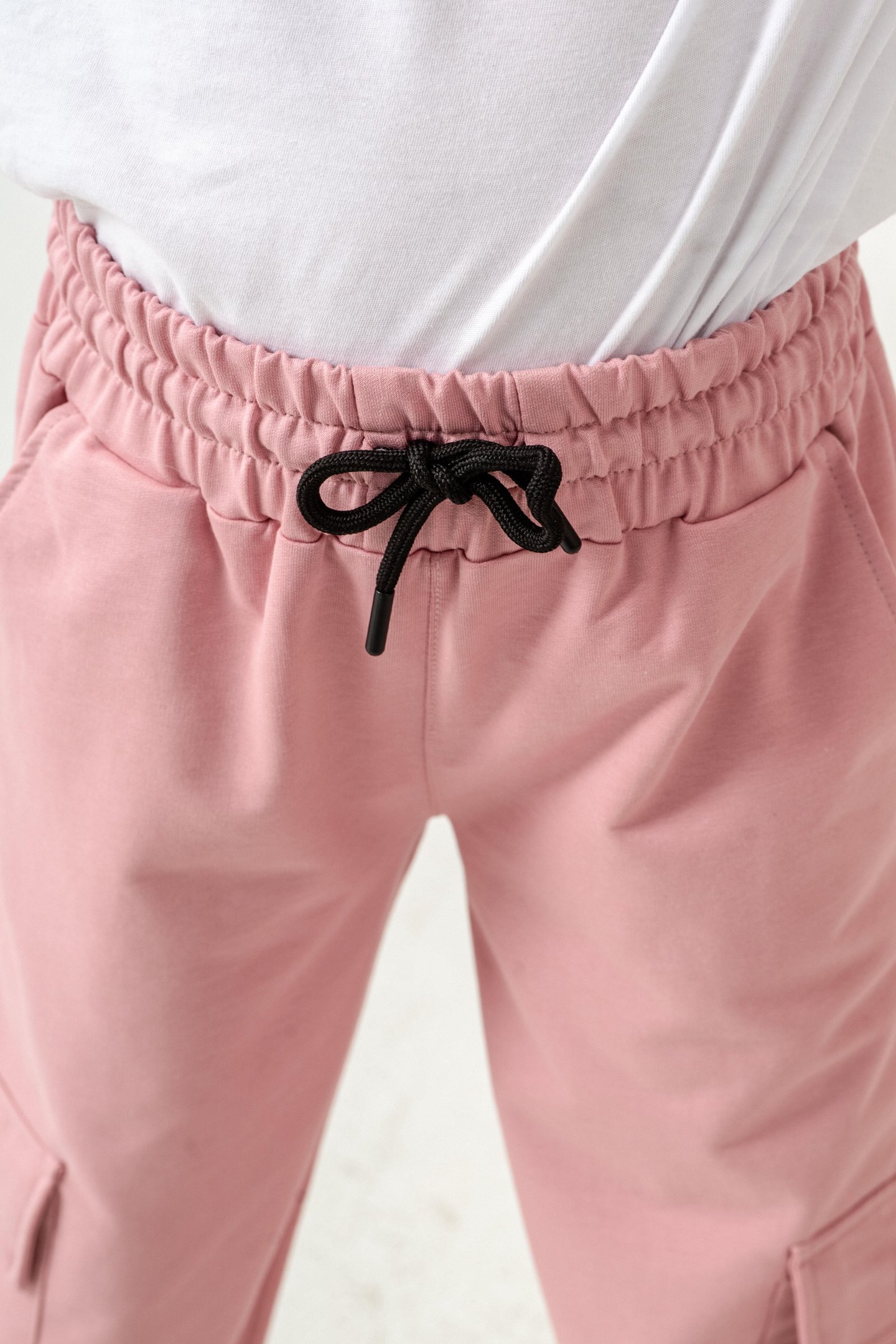 Kargo Cepli Paçalar Rivetli Cep Kapagı Inspiration Baskılı Kız Çocuk Eşofman Altı