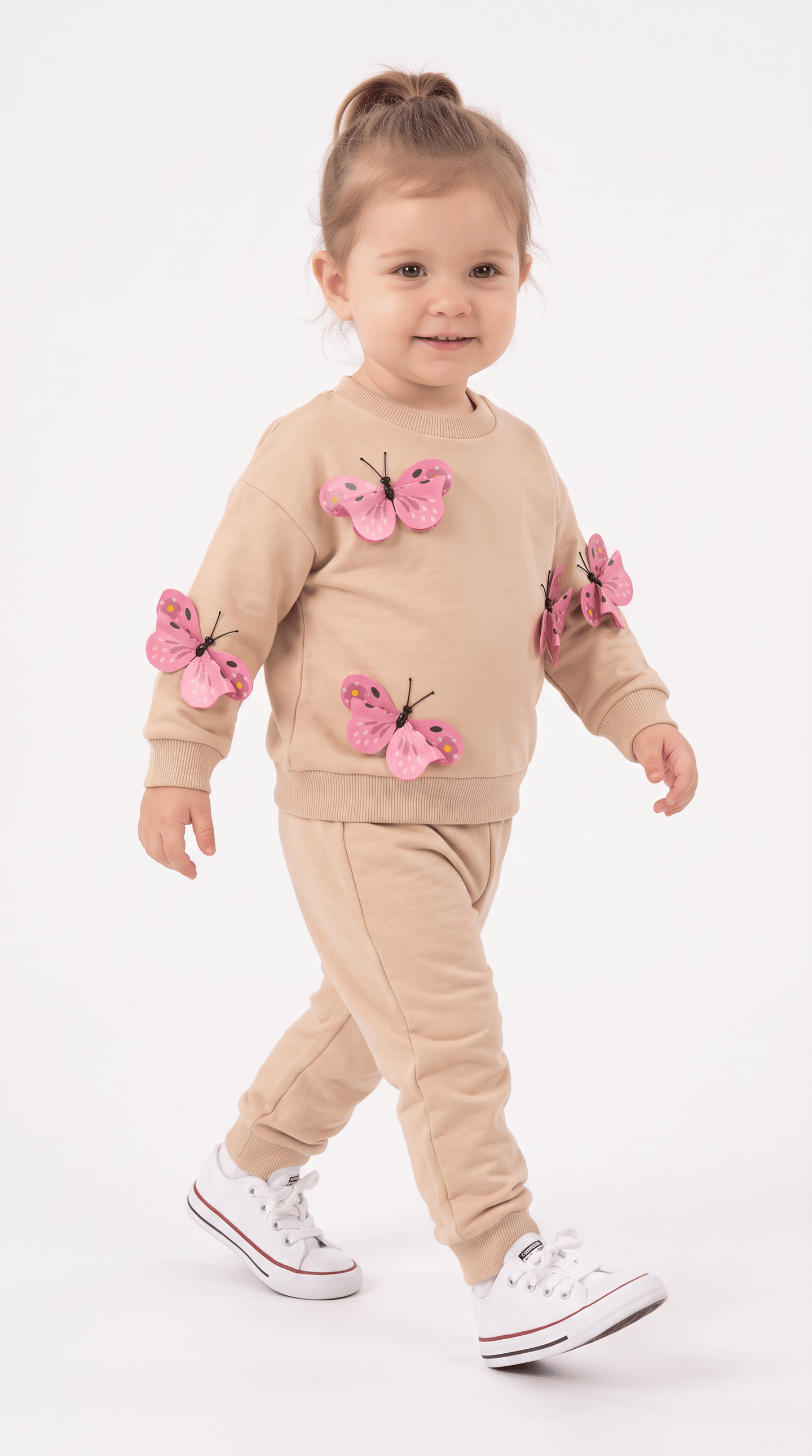 Kelebekli Kız Bebek Takım