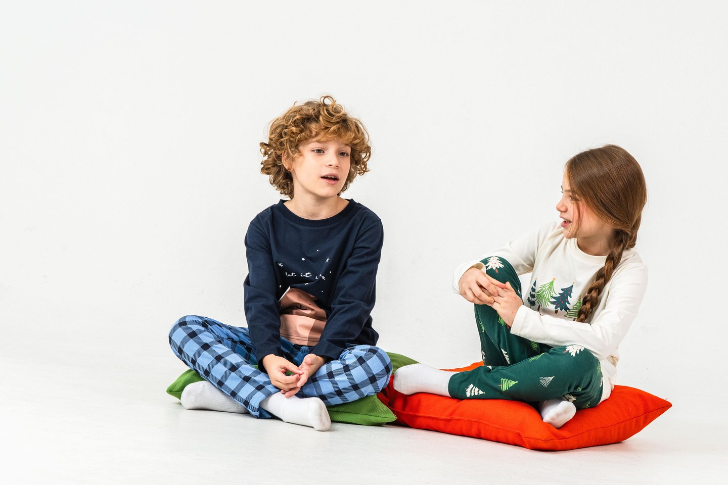 Let It Snow Ayıcık Baskılı Erkek Çocuk Pijama Takım