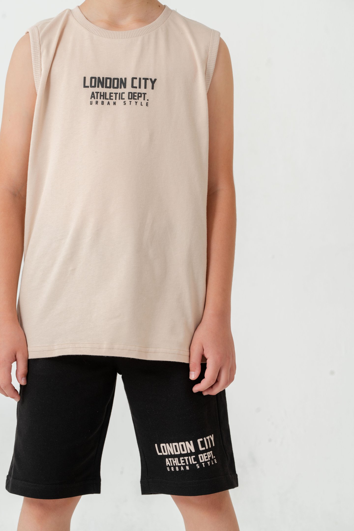 London City Athletic Dept. Urban Style Erkek Çocuk Şort - Tişört Takımı