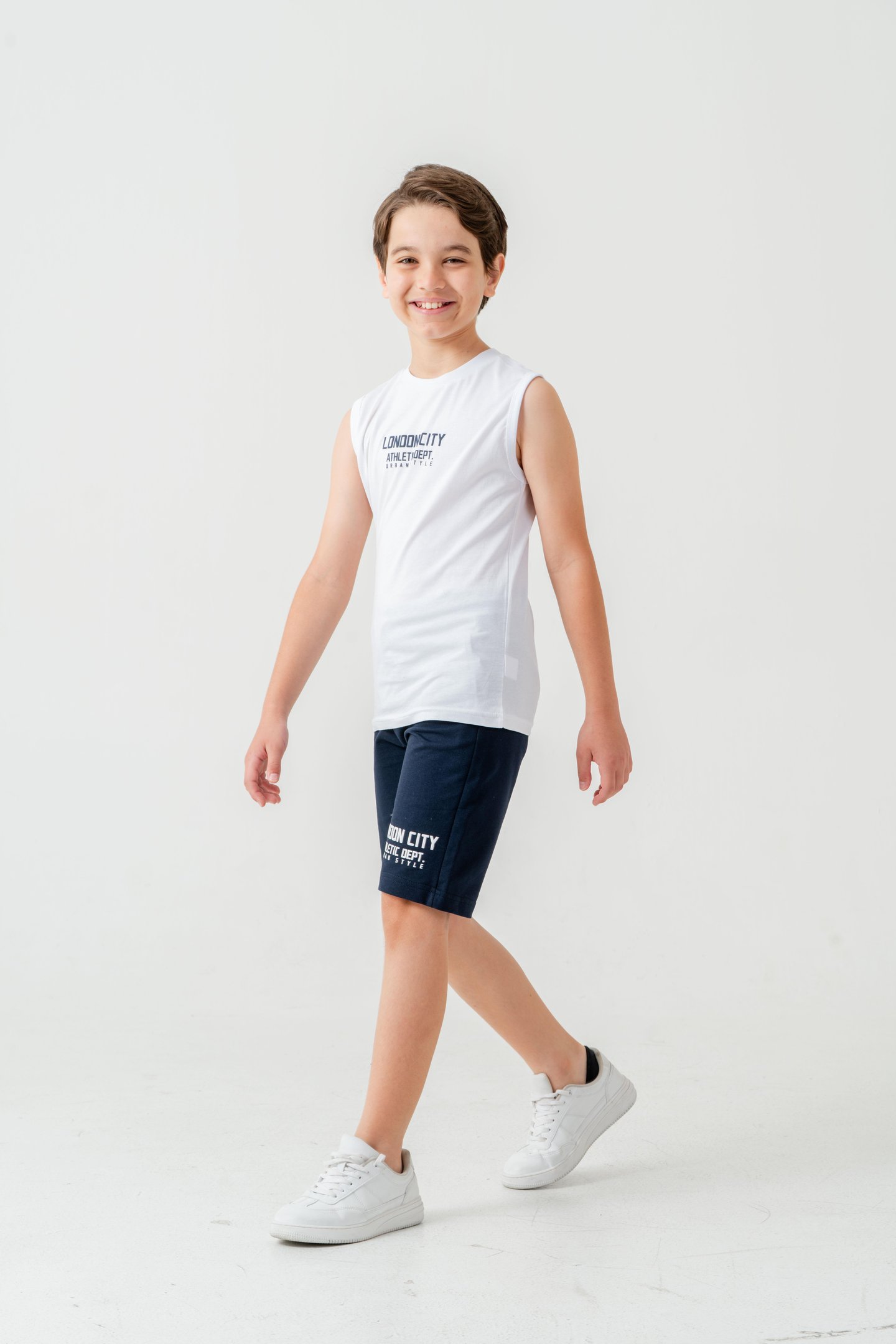 London City Athletic Dept. Urban Style Erkek Çocuk Şort - Tişört Takımı