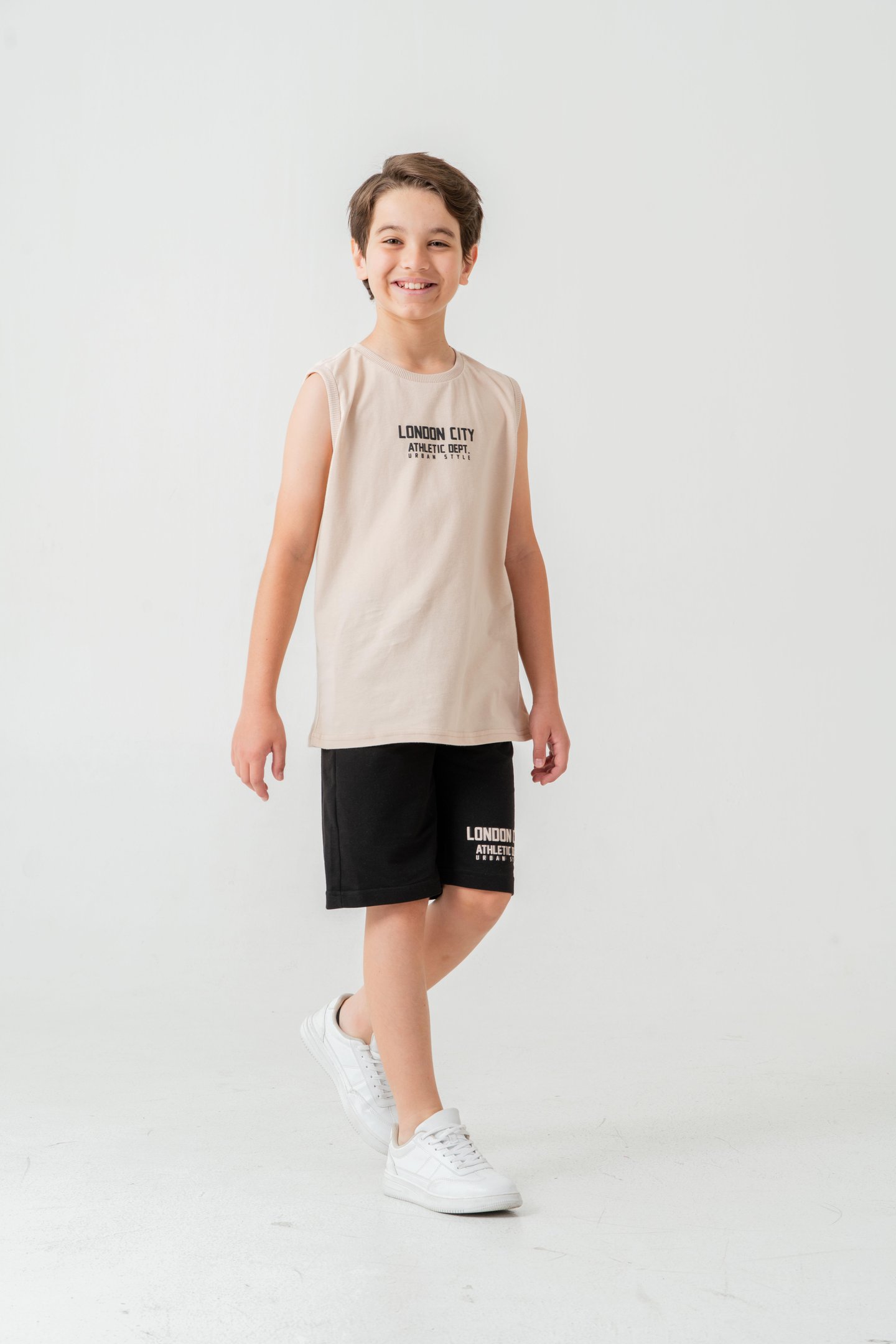 London City Athletic Dept. Urban Style Erkek Çocuk Şort - Tişört Takımı