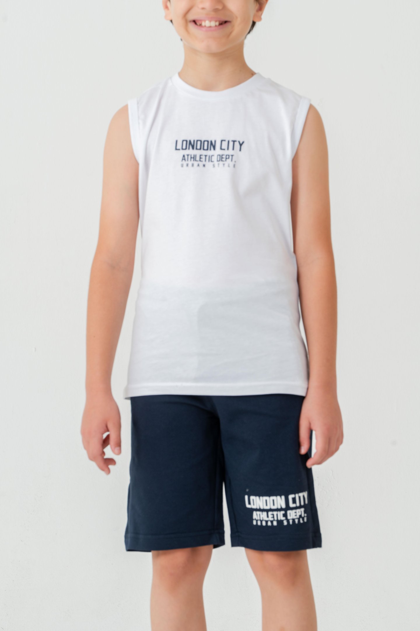 London City Athletic Dept. Urban Style Erkek Çocuk Şort - Tişört Takımı