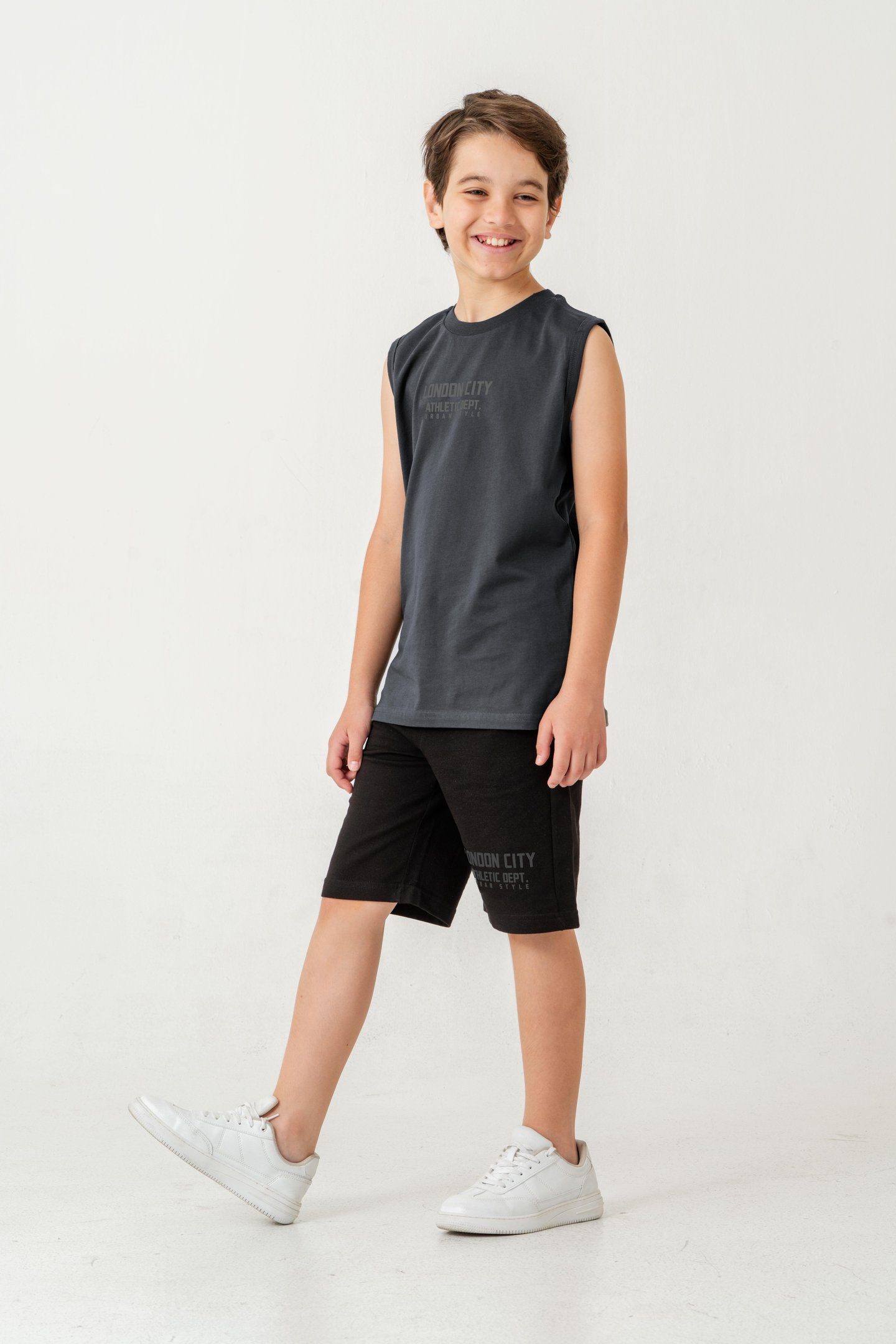 London City Athletic Dept. Urban Style Erkek Çocuk Şort - Tişört Takımı