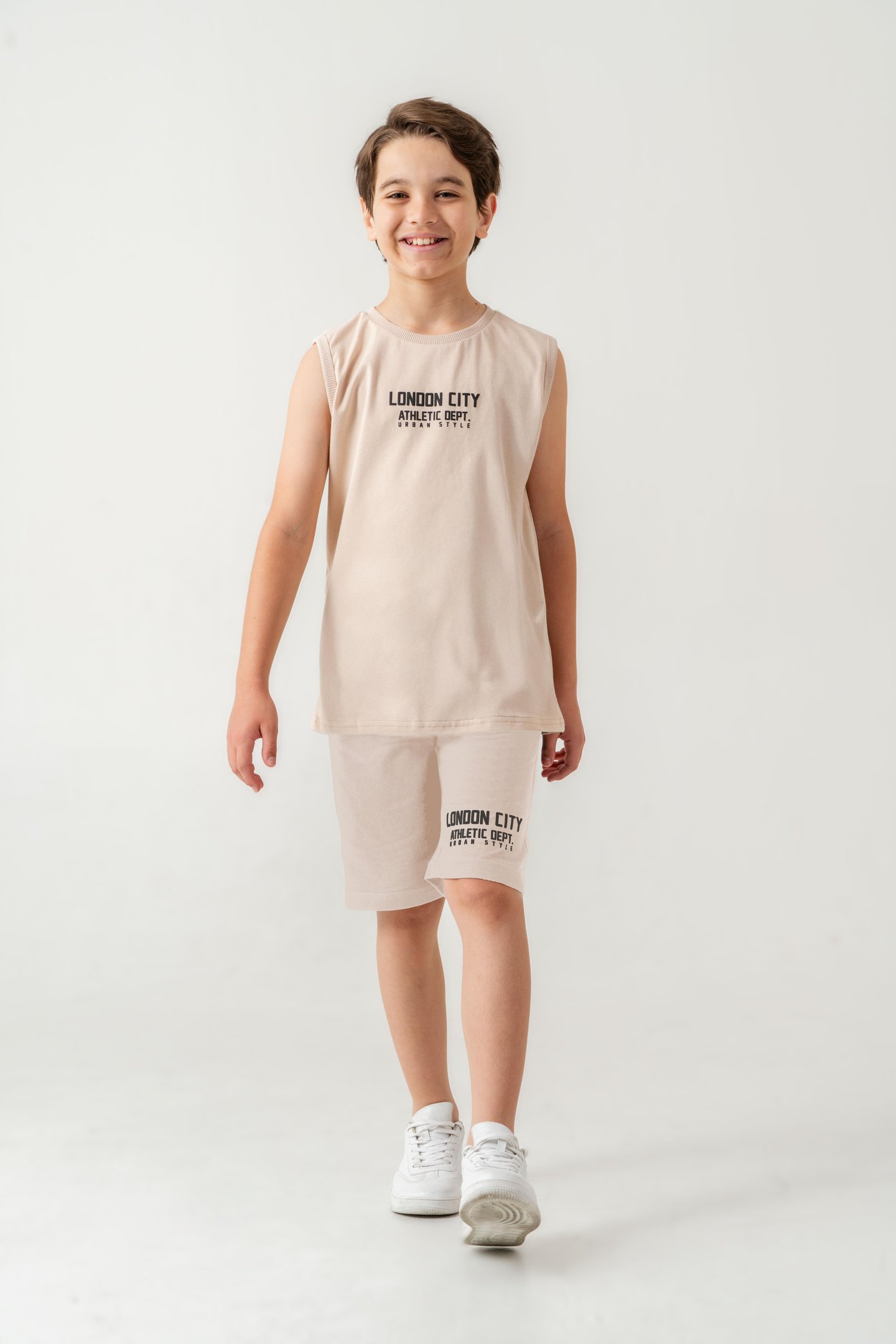 London City Athletic Dept. Urban Style Erkek Çocuk Şort - Tişört Takımı