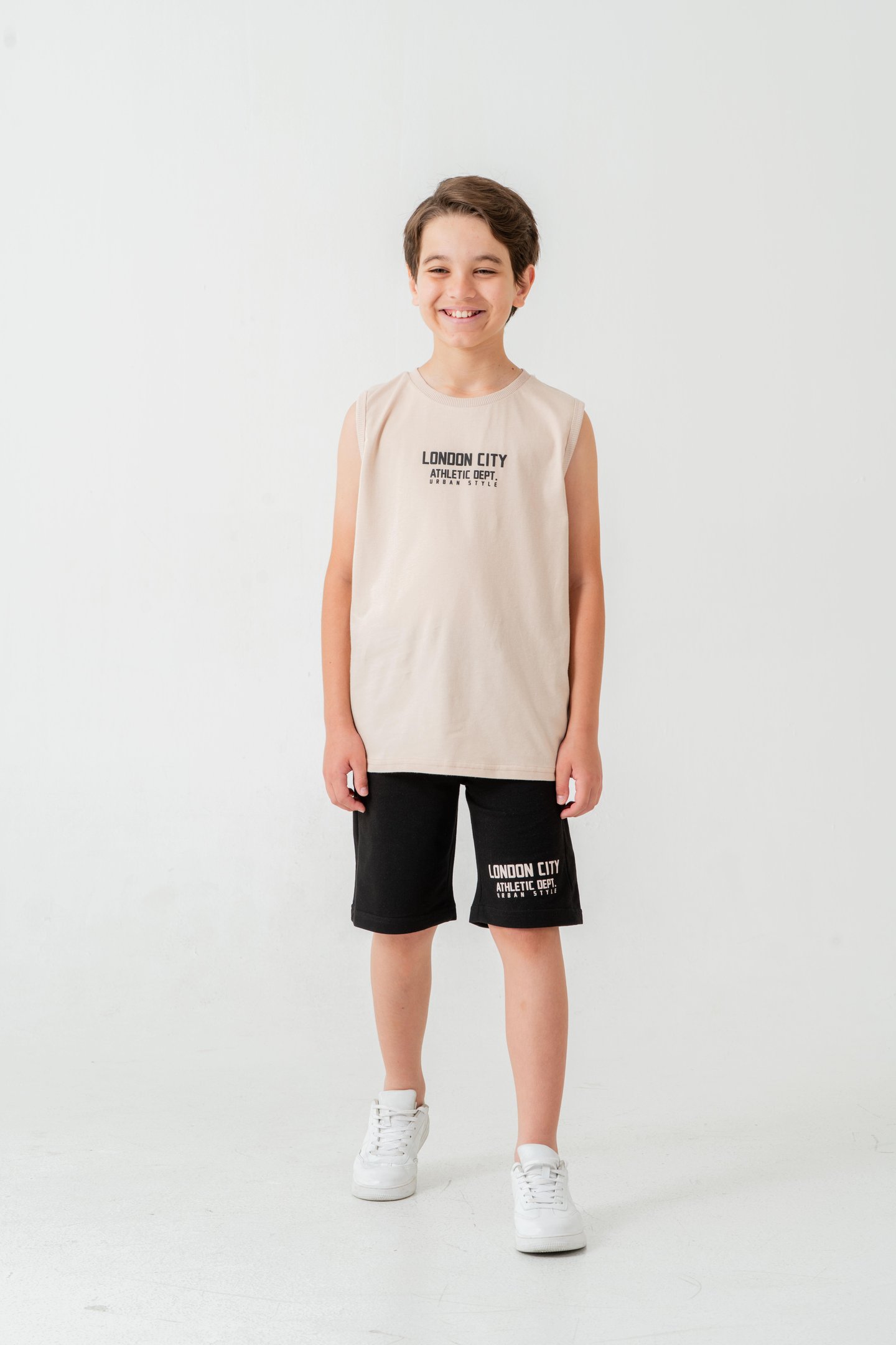 London City Athletic Dept. Urban Style Erkek Çocuk Şort - Tişört Takımı