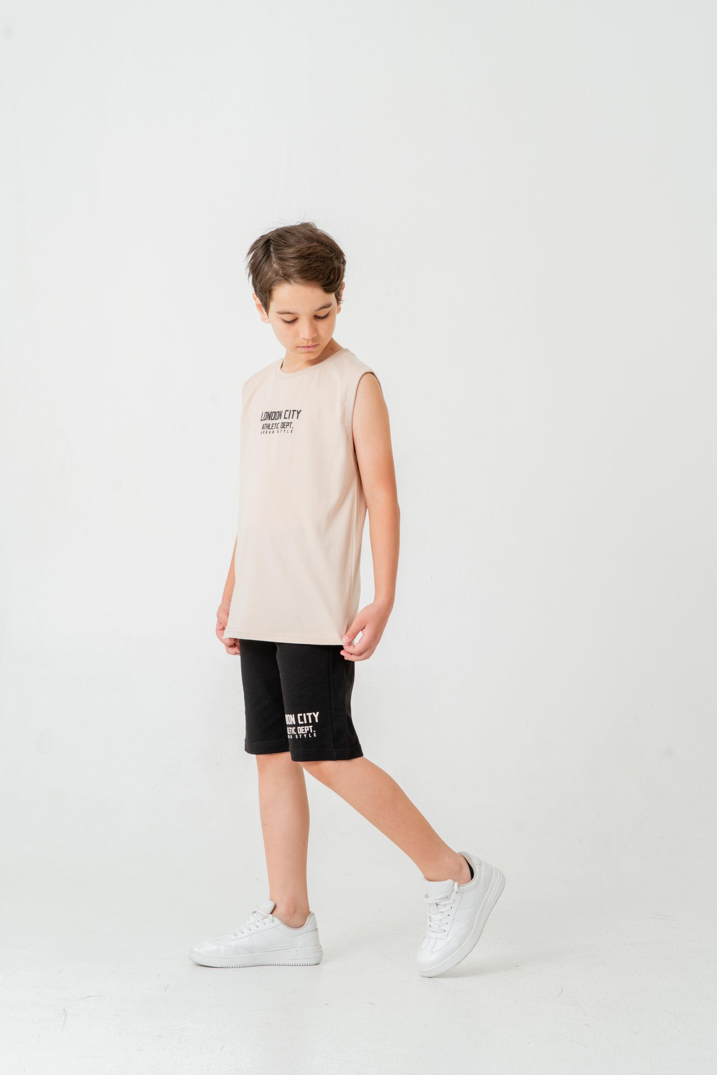 London City Athletic Dept. Urban Style Erkek Çocuk Şort - Tişört Takımı