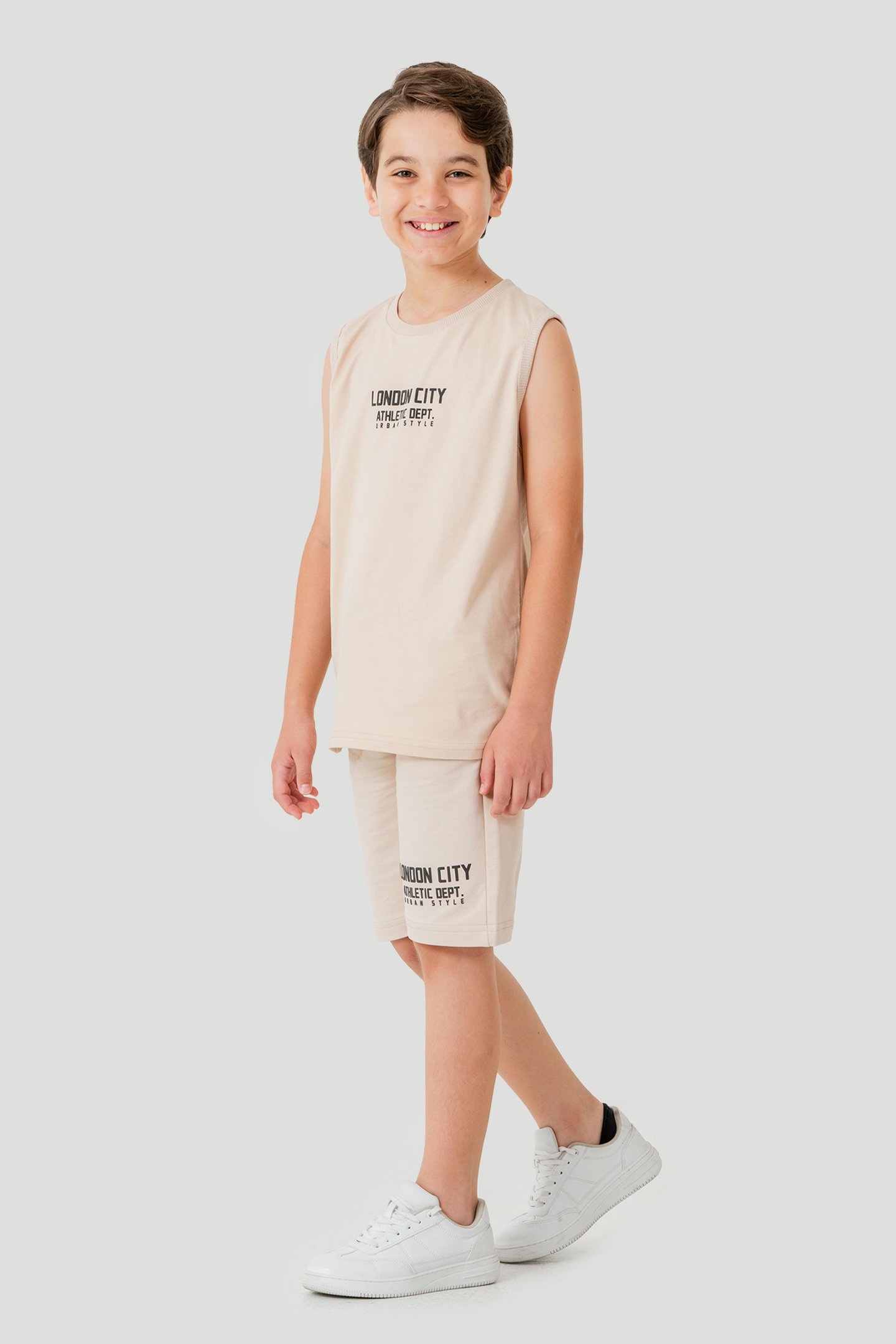 London City Athletic Dept. Urban Style Erkek Çocuk Şort - Tişört Takımı