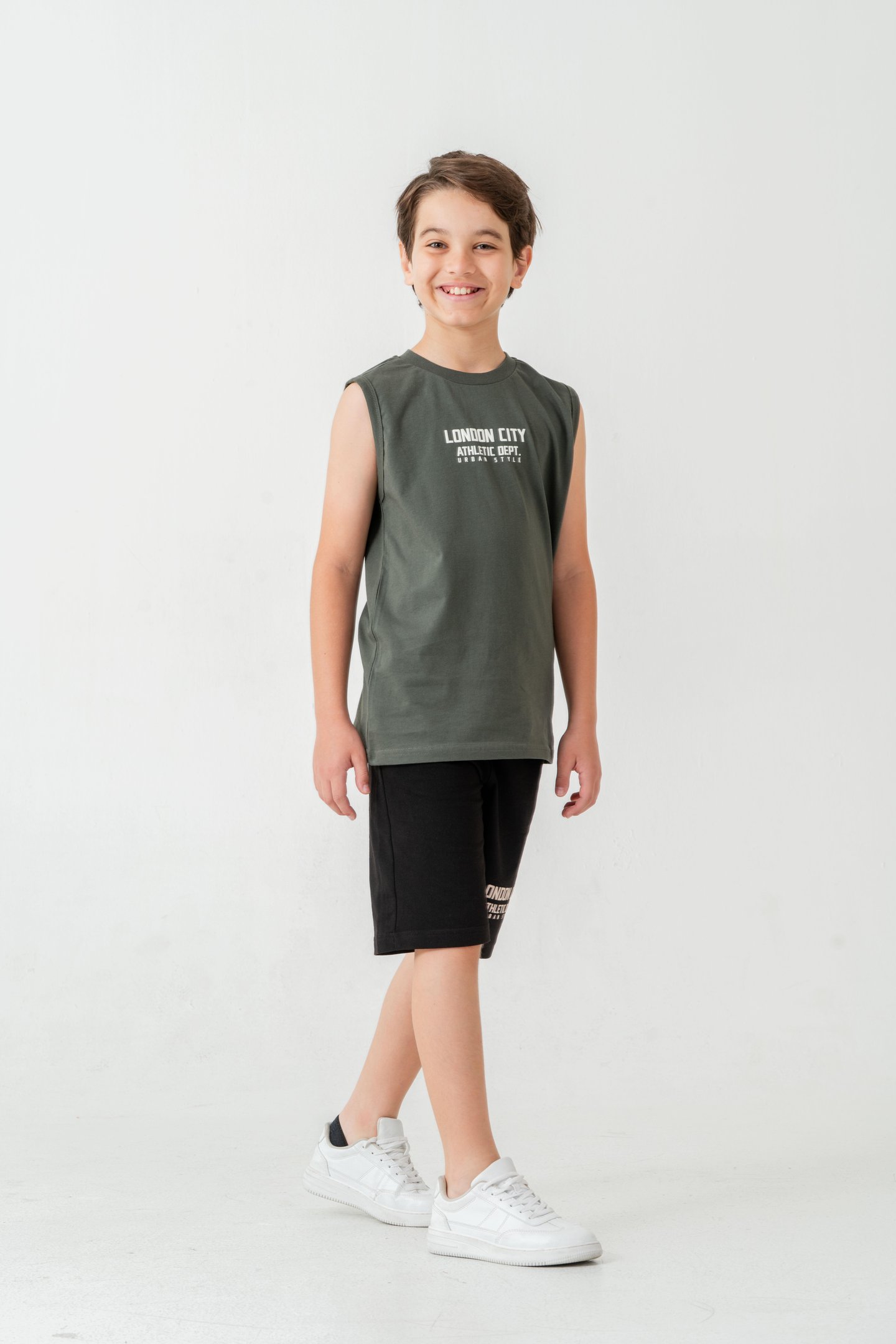 London City Athletic Dept. Urban Style Erkek Çocuk Şort - Tişört Takımı