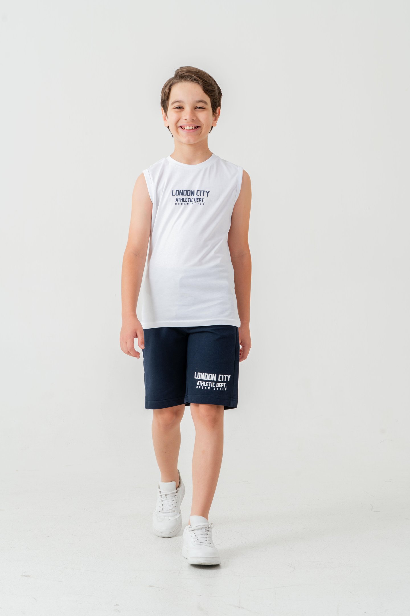 London City Athletic Dept. Urban Style Erkek Çocuk Şort - Tişört Takımı