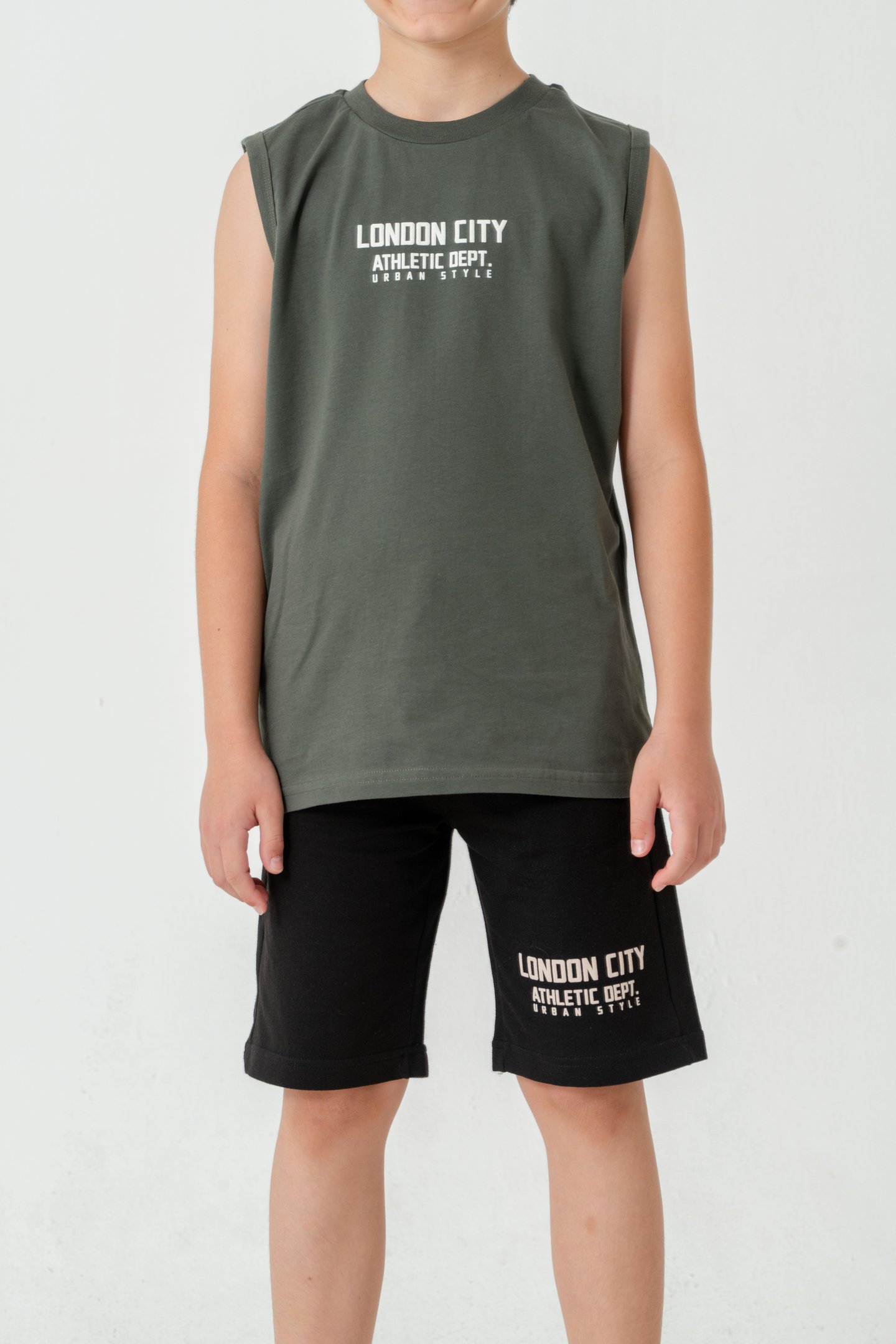 London City Athletic Dept. Urban Style Erkek Çocuk Şort - Tişört Takımı