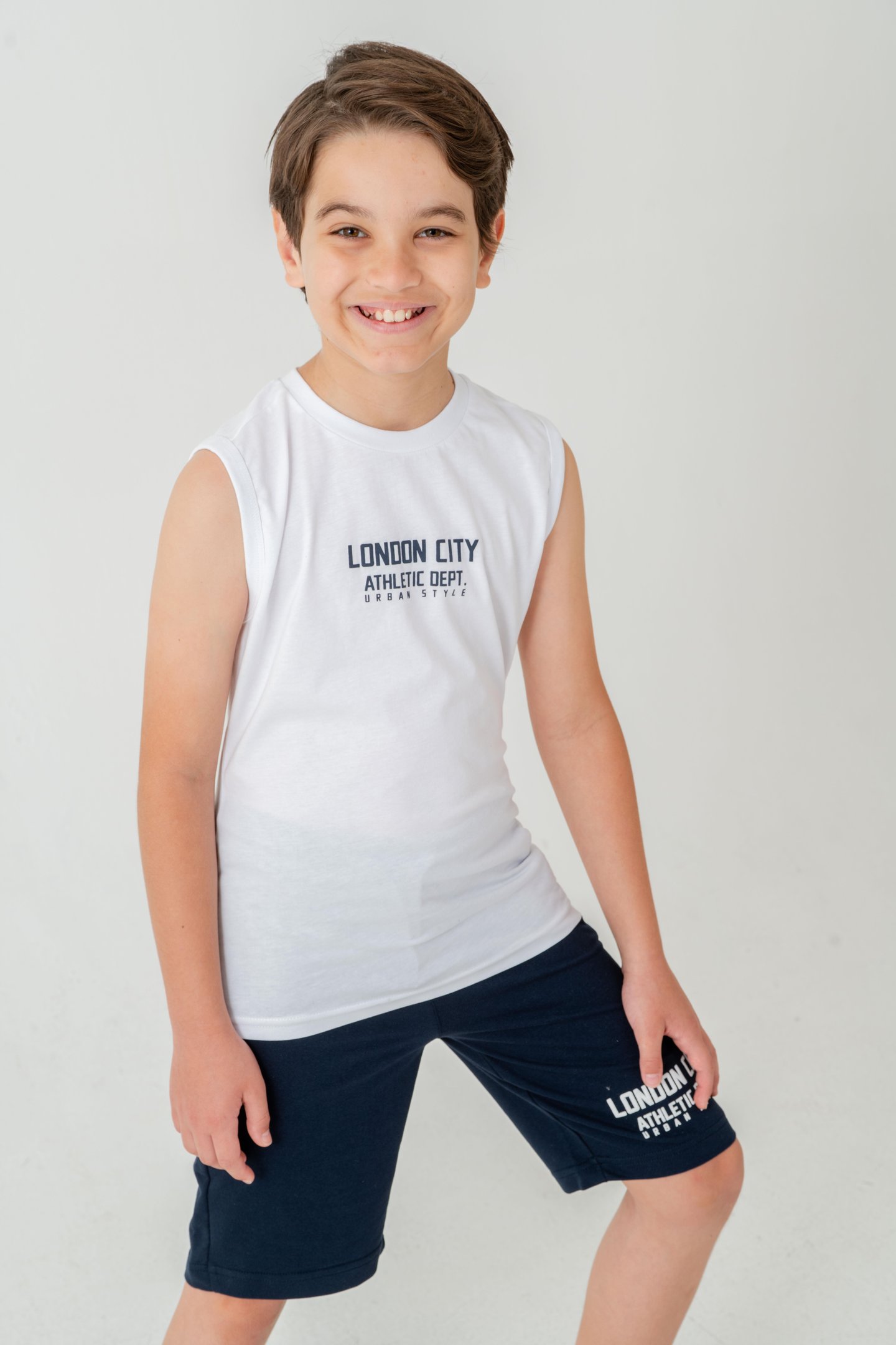 London City Athletic Dept. Urban Style Erkek Çocuk Şort - Tişört Takımı