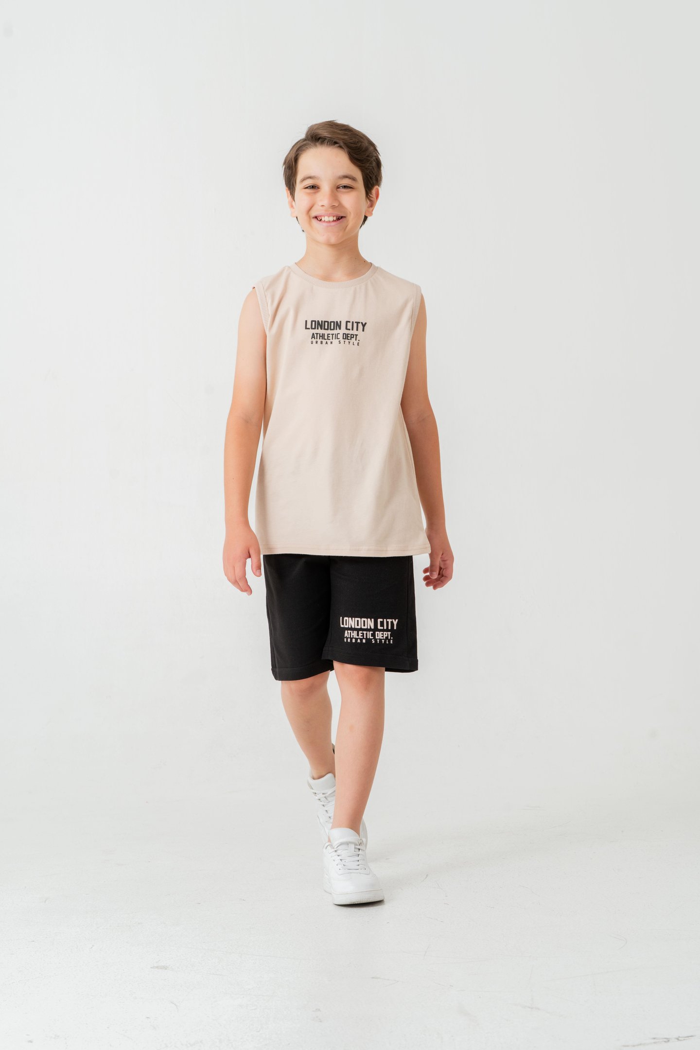 London City Athletic Dept. Urban Style Erkek Çocuk Şort - Tişört Takımı