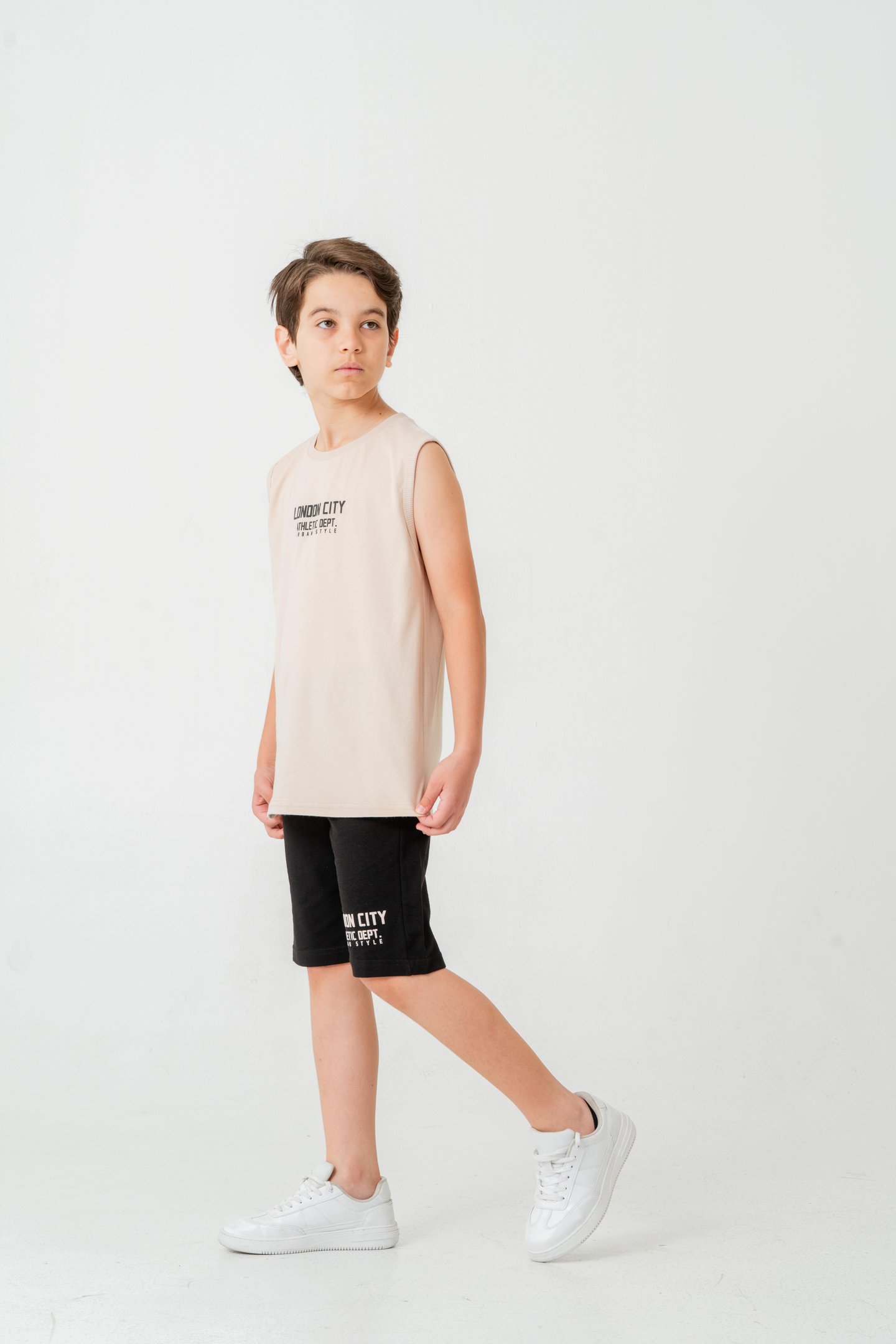 London City Athletic Dept. Urban Style Erkek Çocuk Şort - Tişört Takımı