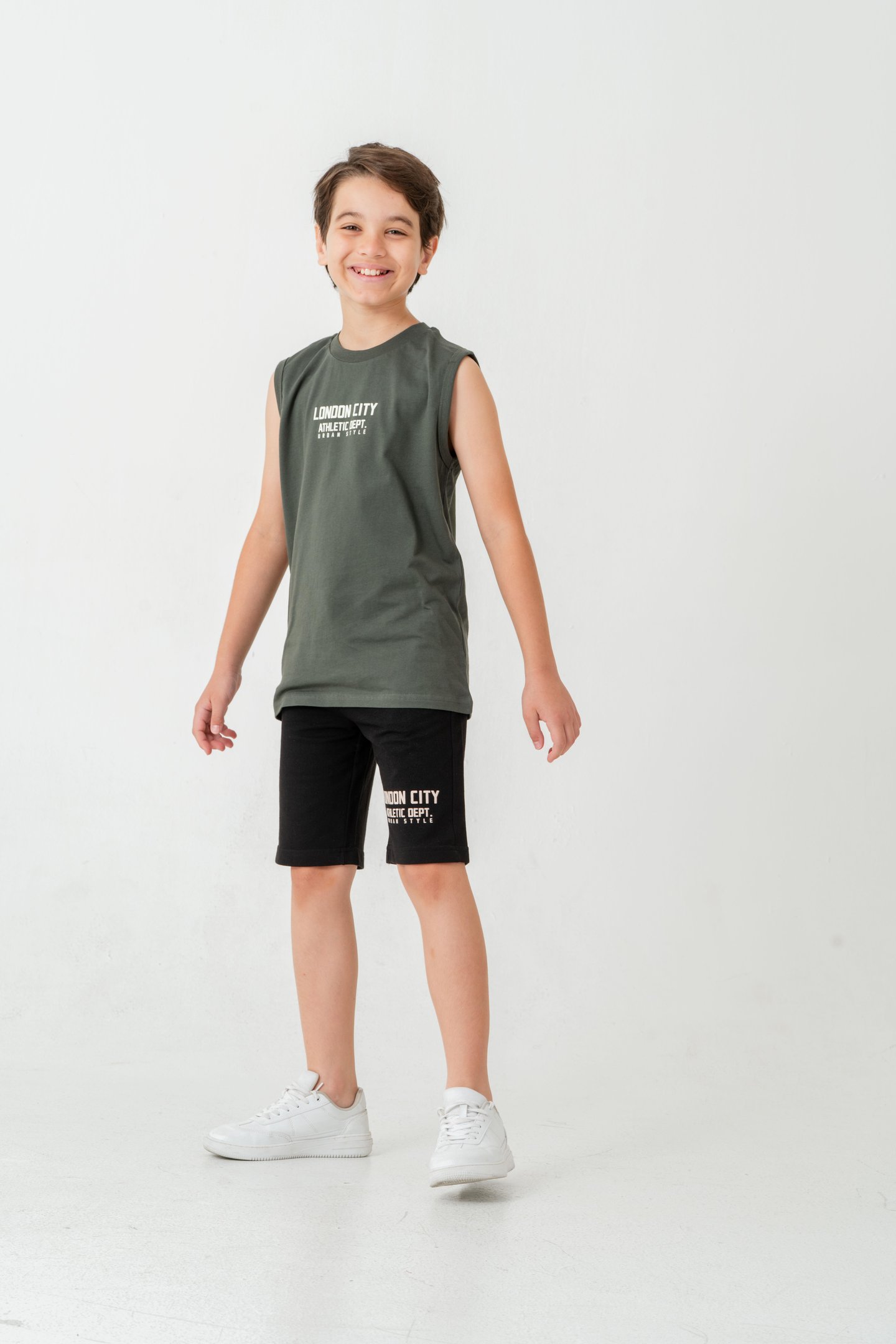 London City Athletic Dept. Urban Style Erkek Çocuk Şort - Tişört Takımı