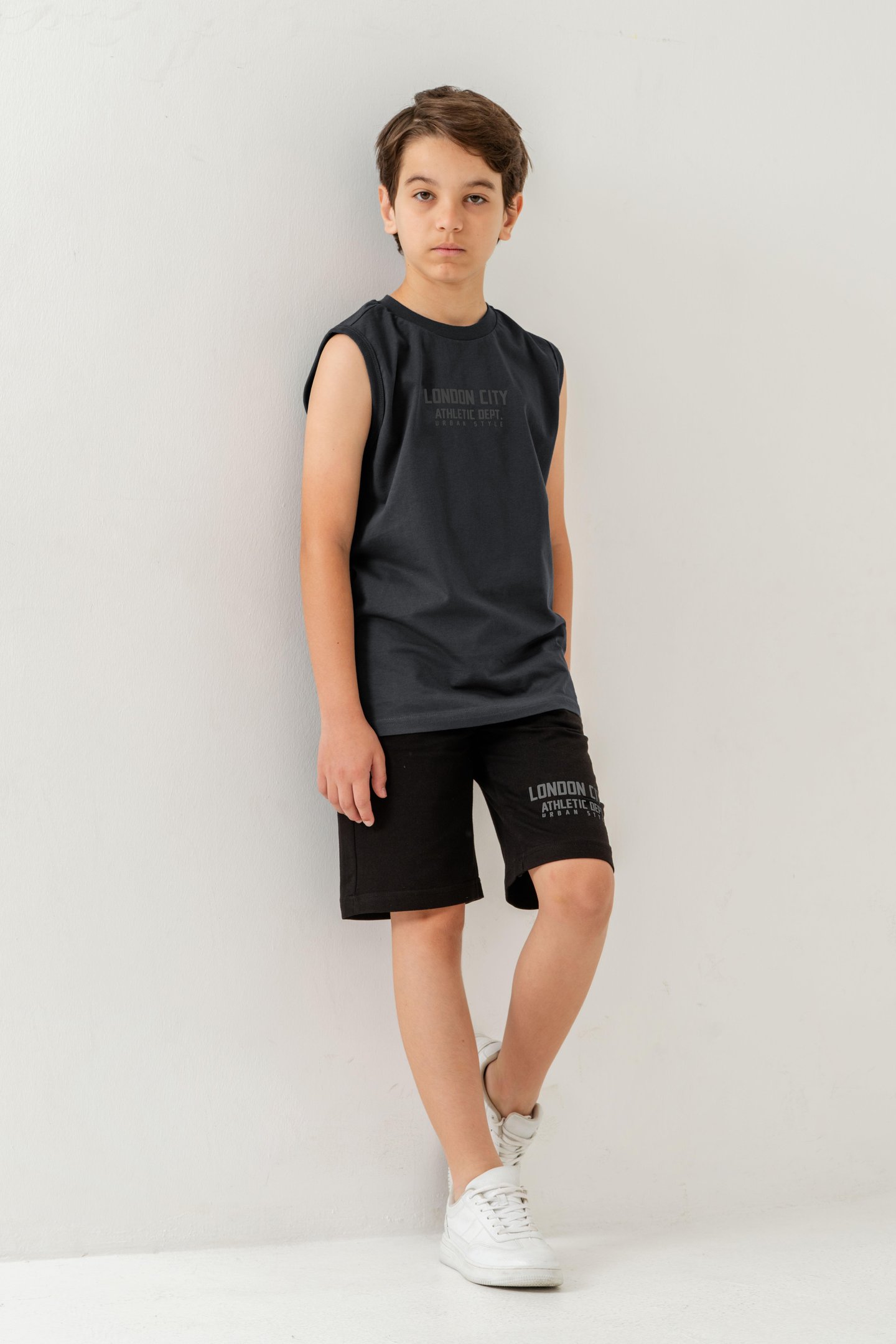 London City Athletic Dept. Urban Style Erkek Çocuk Şort - Tişört Takımı