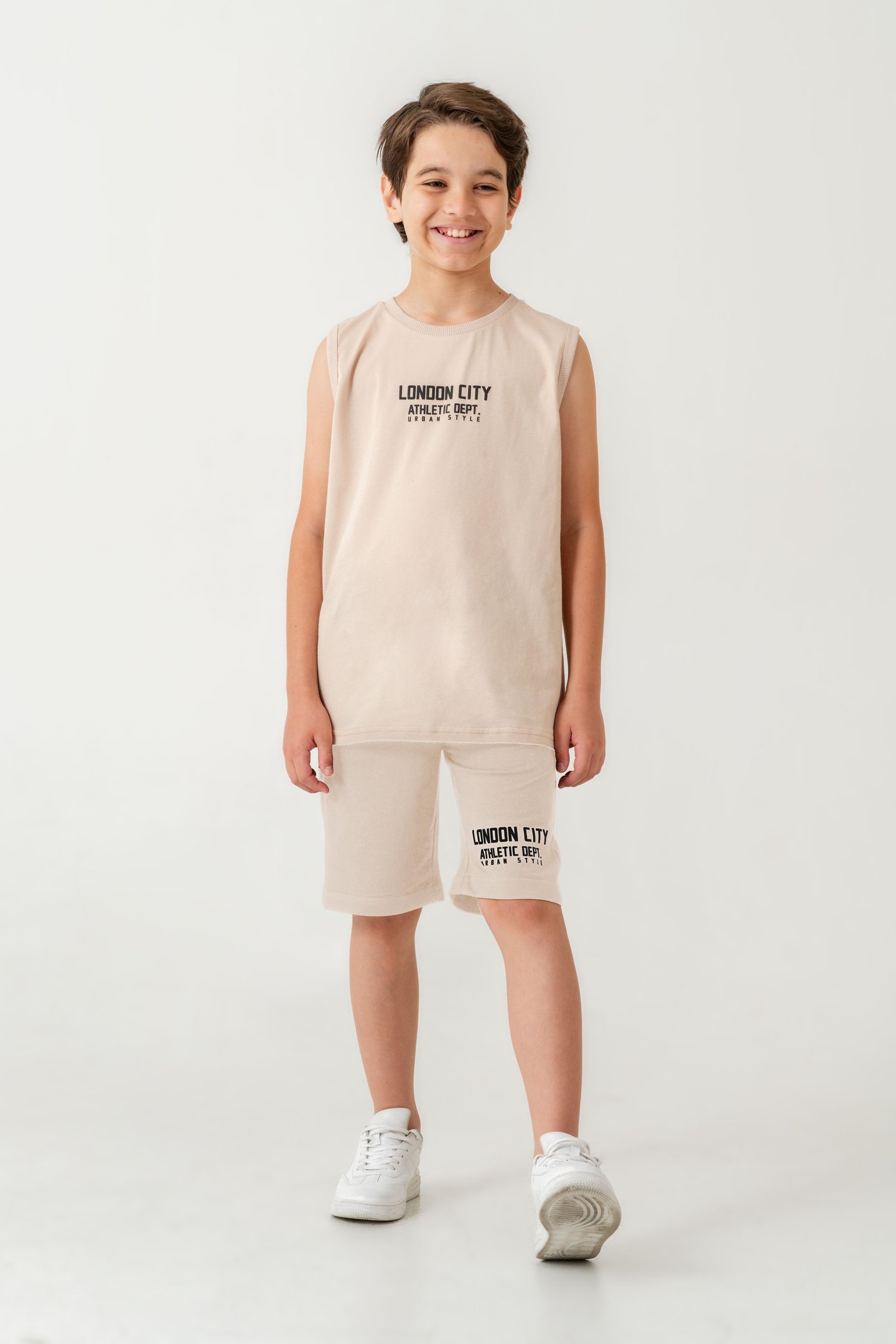 London City Athletic Dept. Urban Style Erkek Çocuk Şort - Tişört Takımı