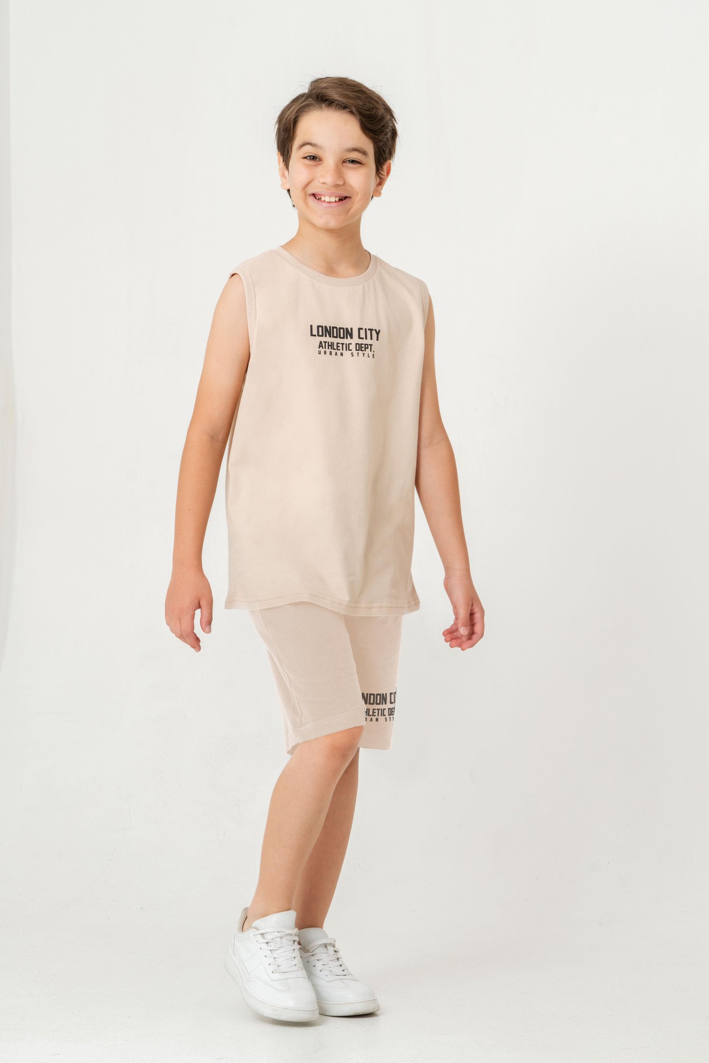 London City Athletic Dept. Urban Style Erkek Çocuk Şort - Tişört Takımı