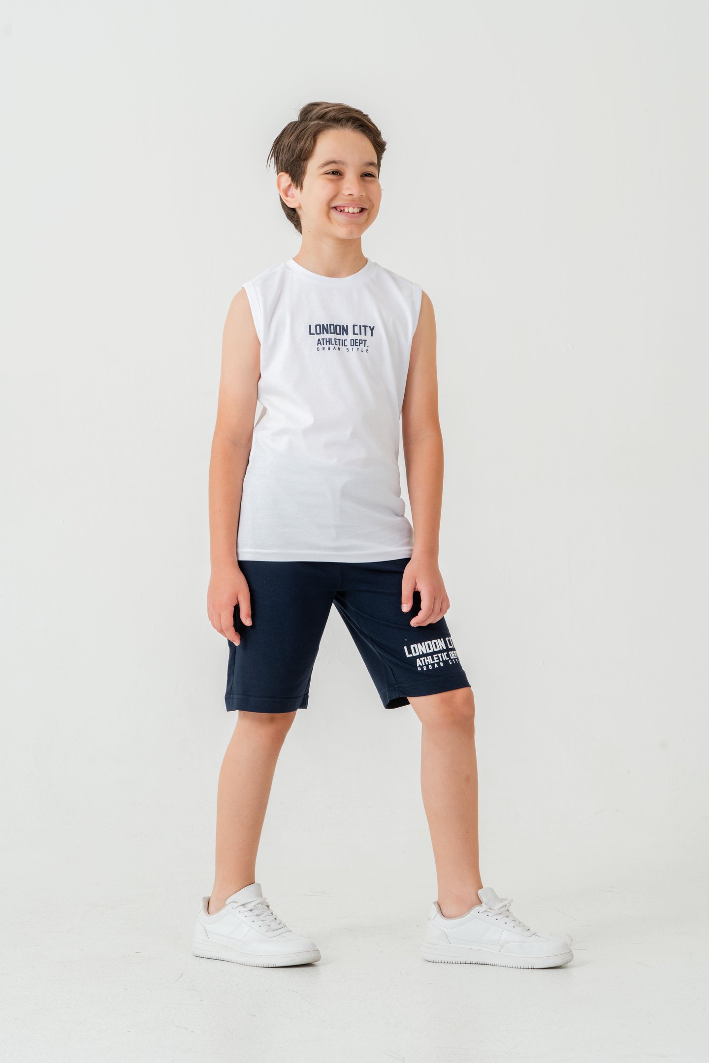 London City Athletic Dept. Urban Style Erkek Çocuk Şort - Tişört Takımı