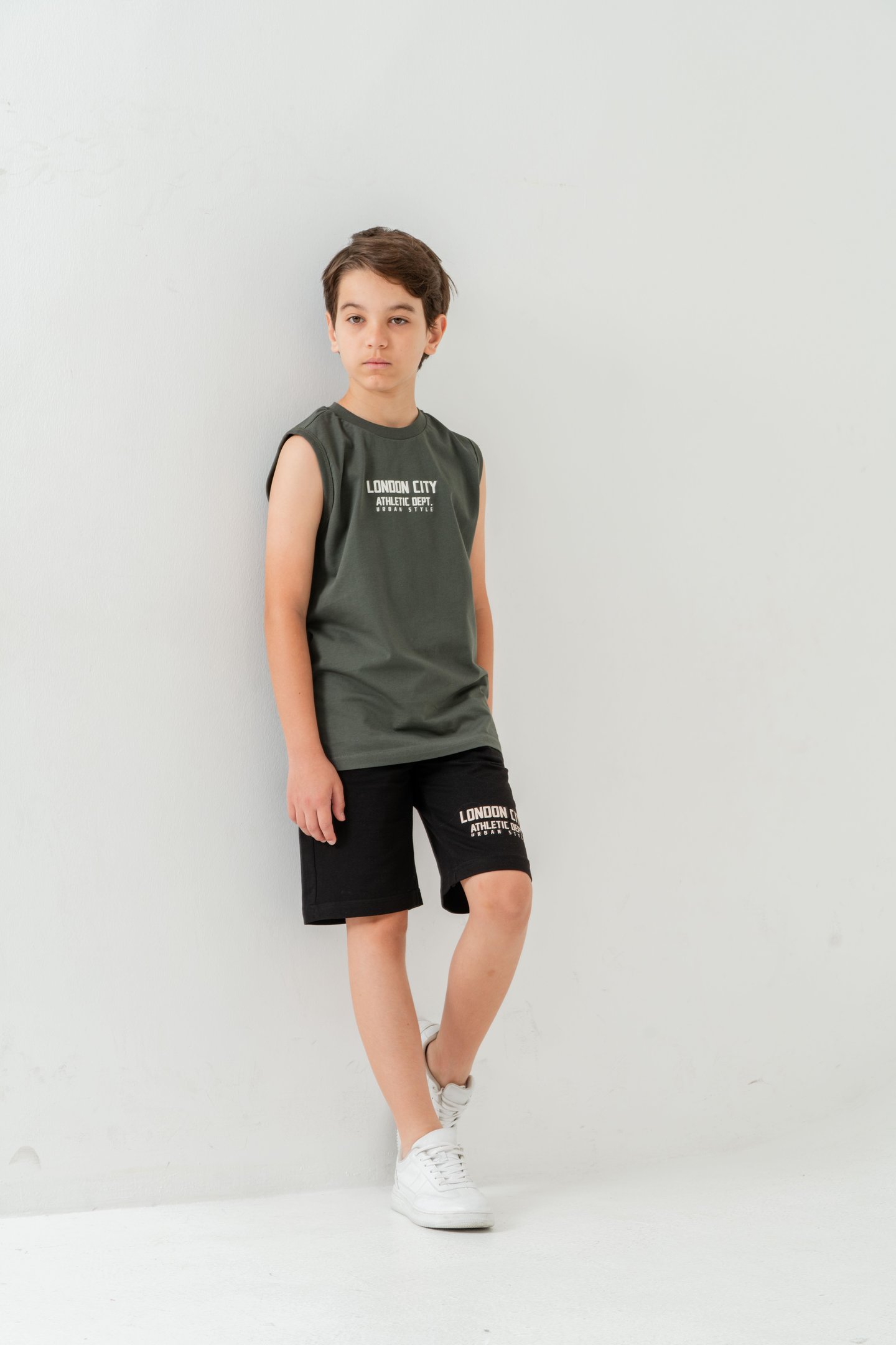 London City Athletic Dept. Urban Style Erkek Çocuk Şort - Tişört Takımı