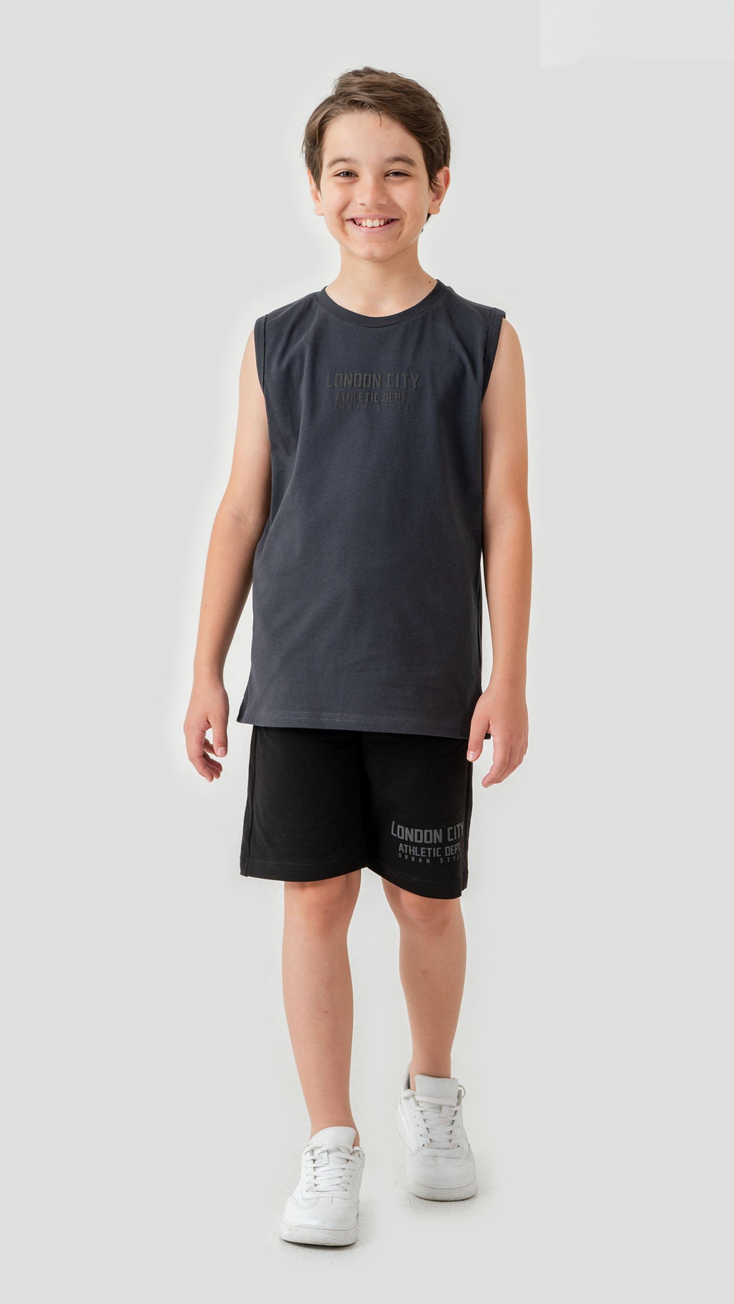 London City Athletic Dept. Urban Style Erkek Çocuk Şort - Tişört Takımı