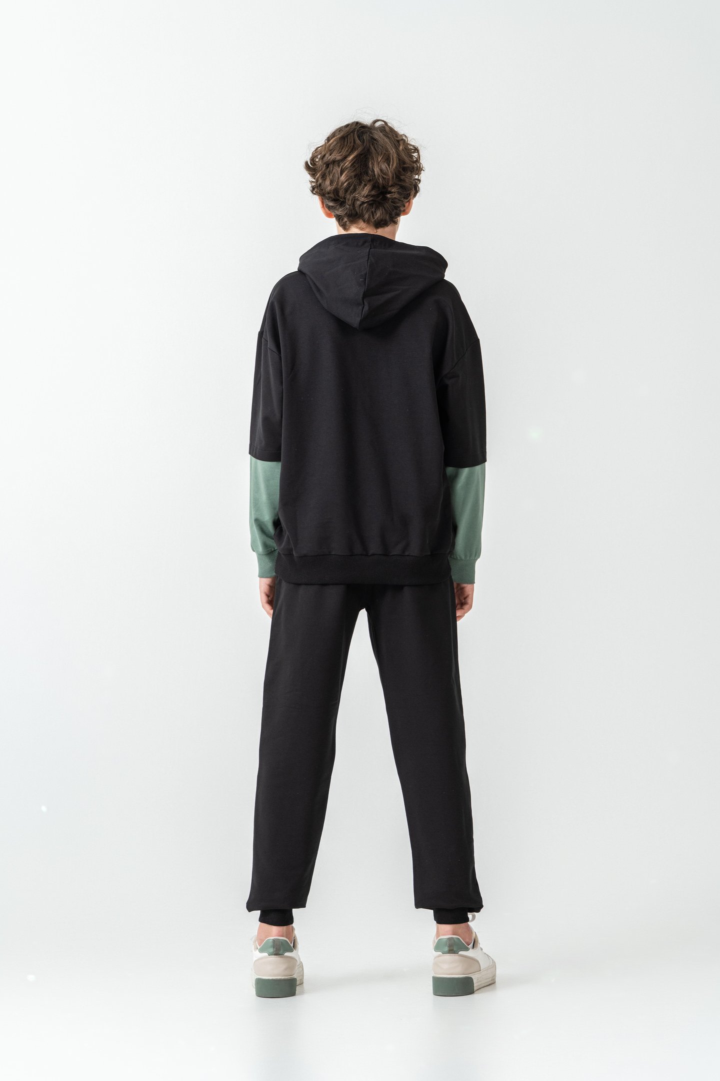 Los Angels Athletic Baskılı Kapüşonlu Kanguru Cepli Erkek Çocuk Alt Üst Eşofman Takımı