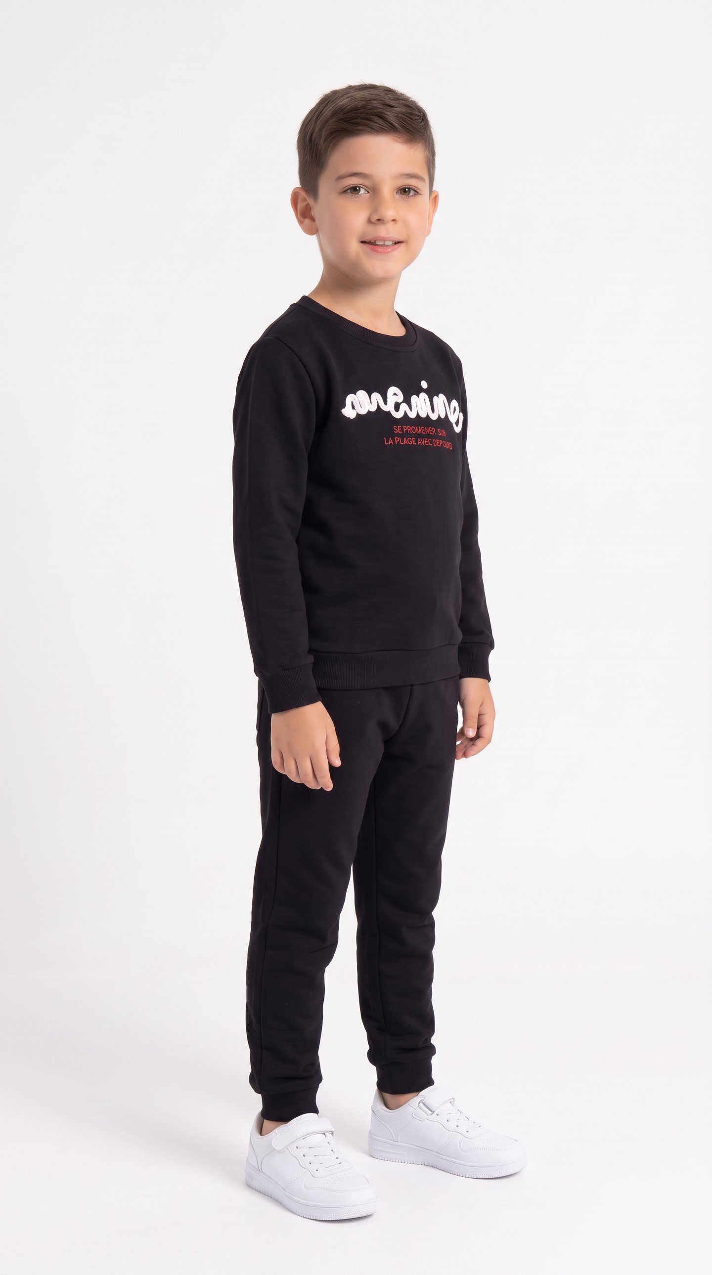 Marine Baskılı Erkek Çocuk Sweat