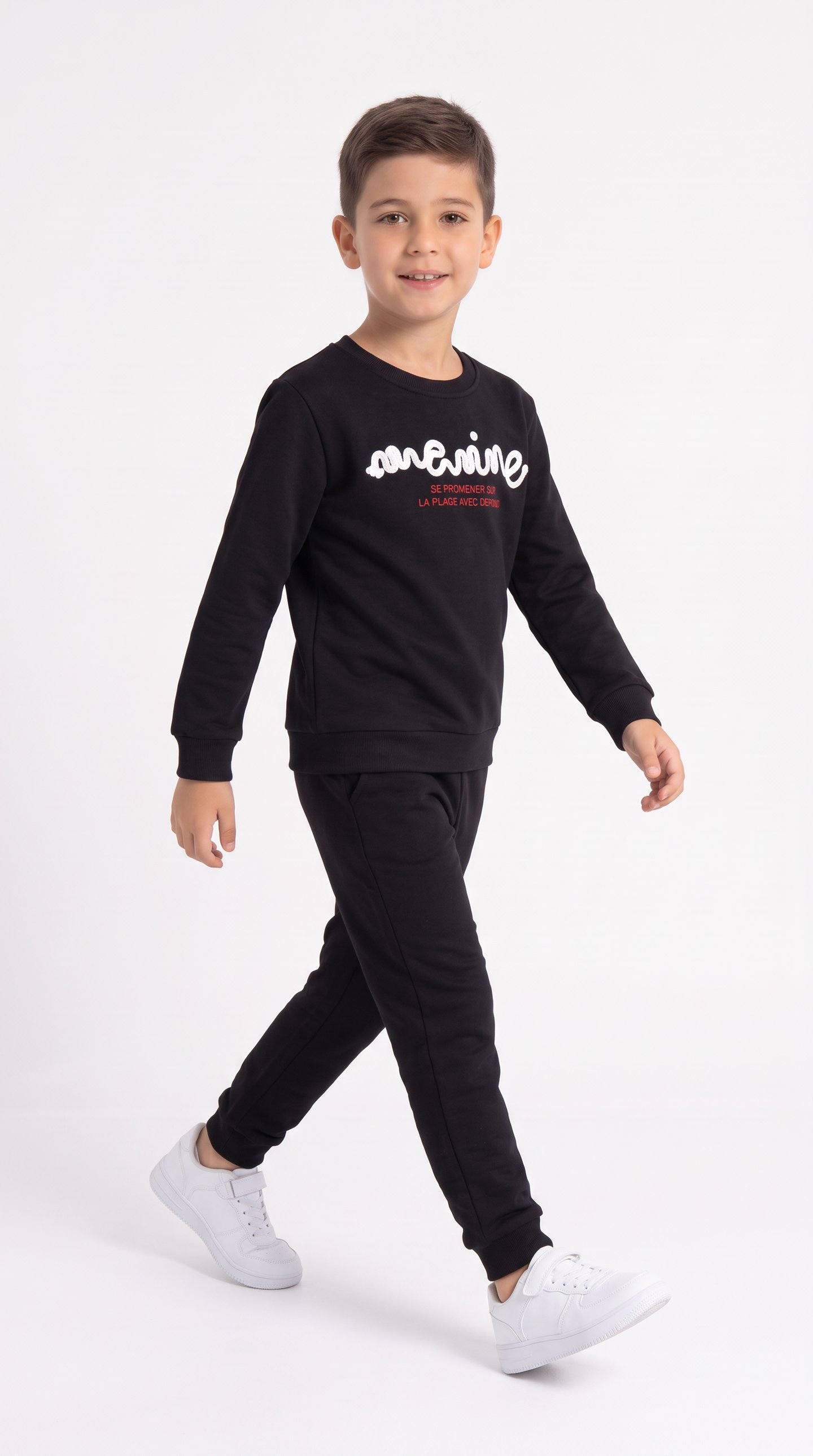 Marine Baskılı Erkek Çocuk Sweat