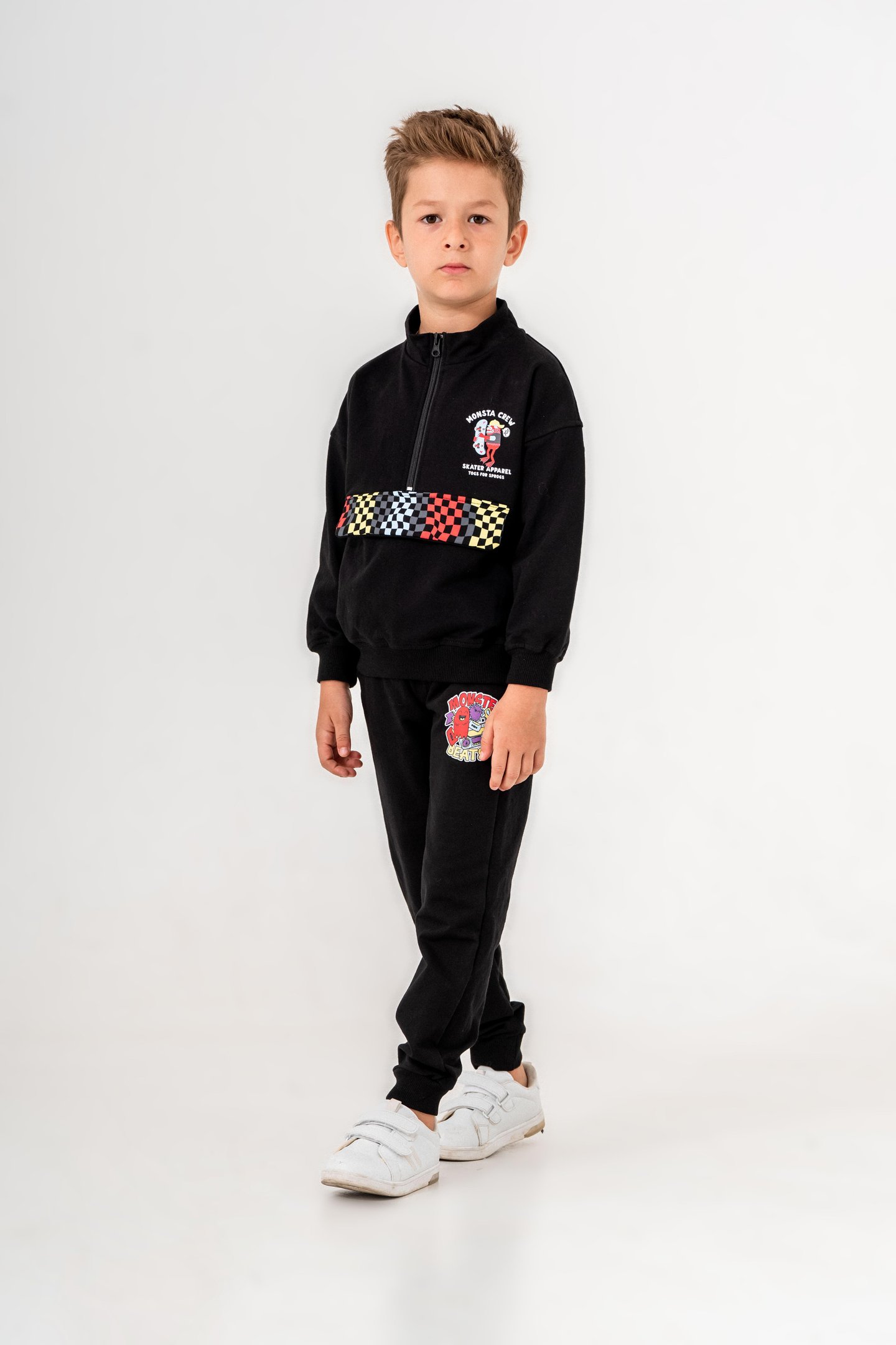 Monsta Crew Baskılı Erkek Çocuk Eşofman Takımı