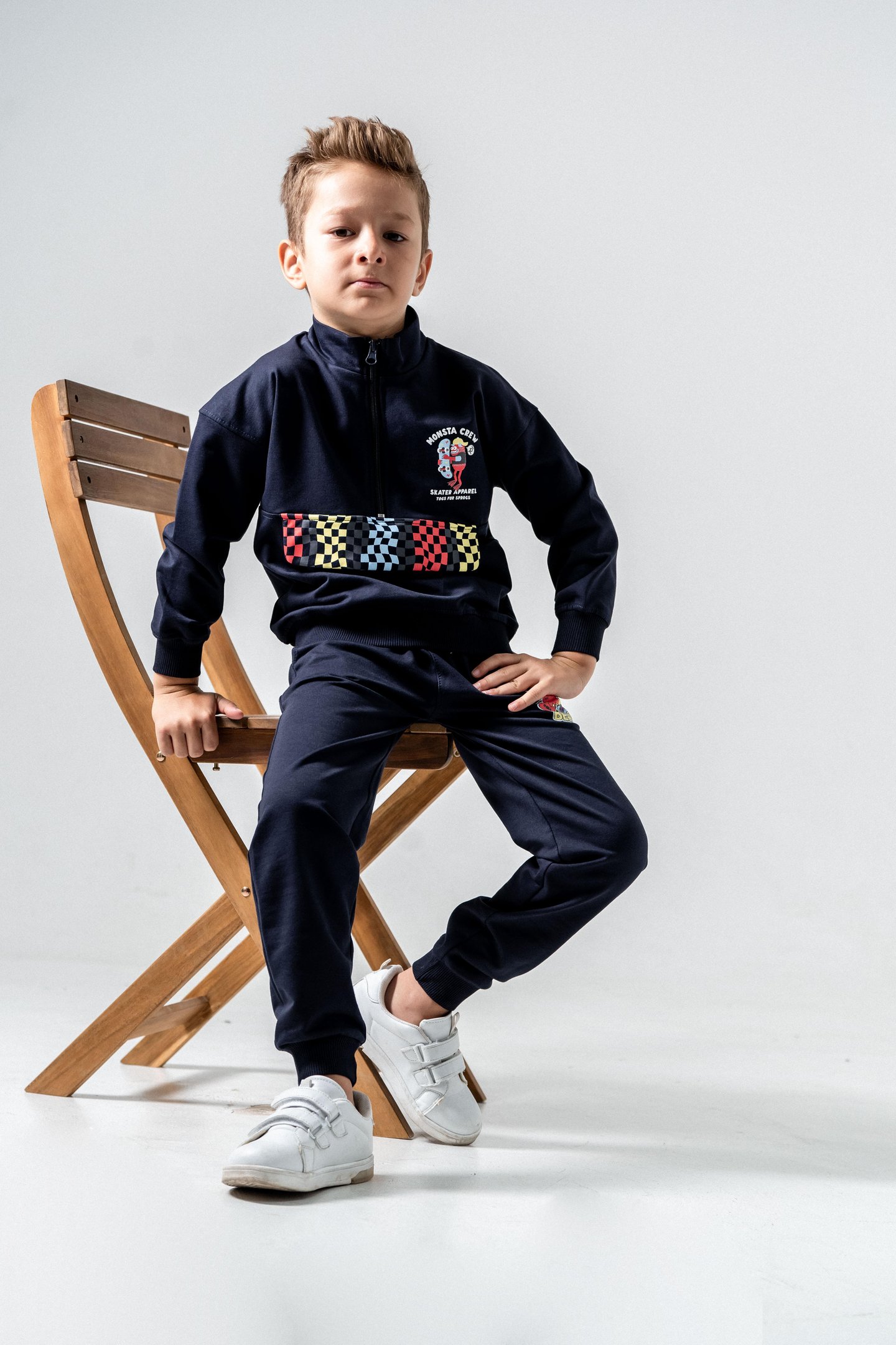 Monsta Crew Baskılı Erkek Çocuk Eşofman Takımı