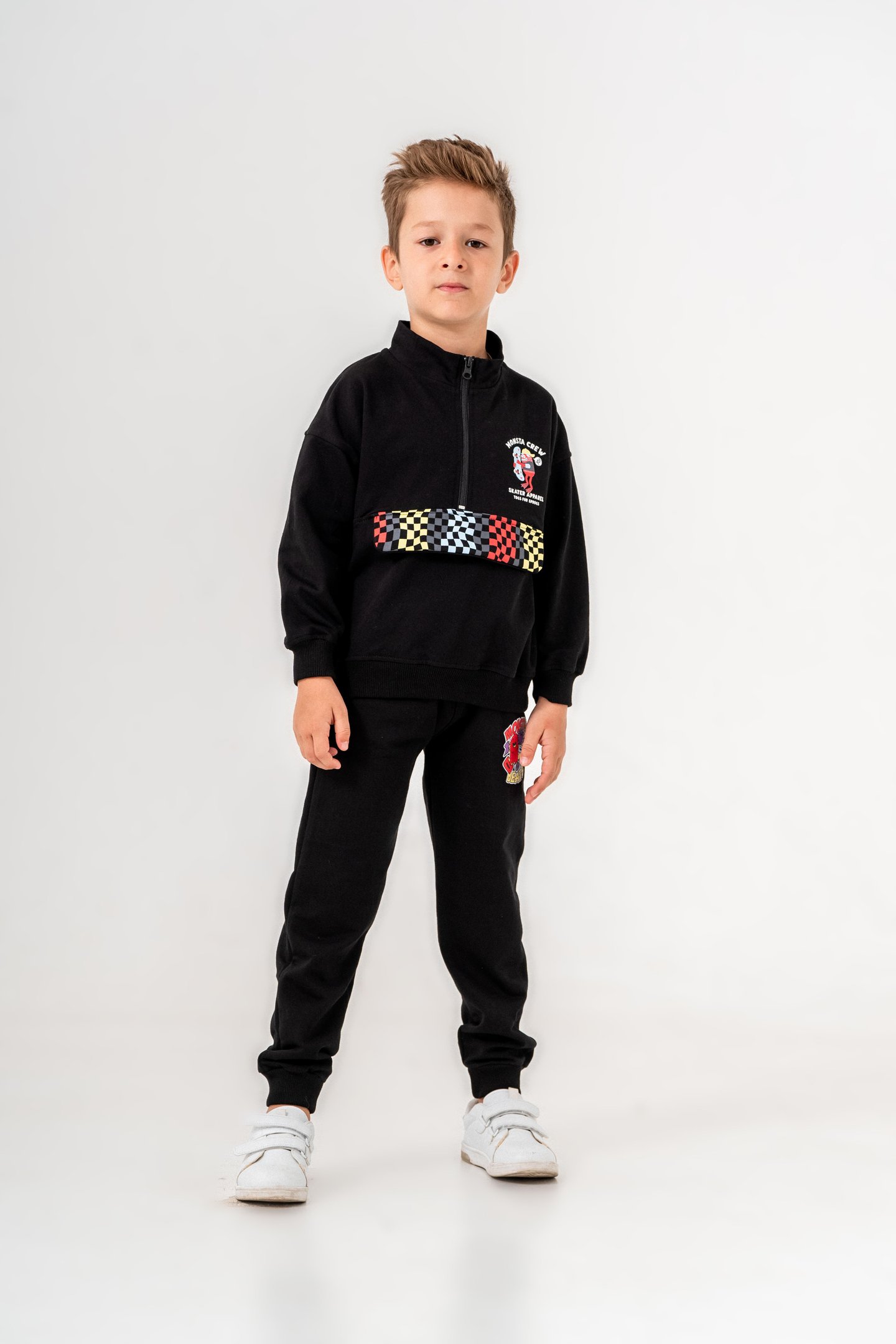 Monsta Crew Baskılı Erkek Çocuk Eşofman Takımı