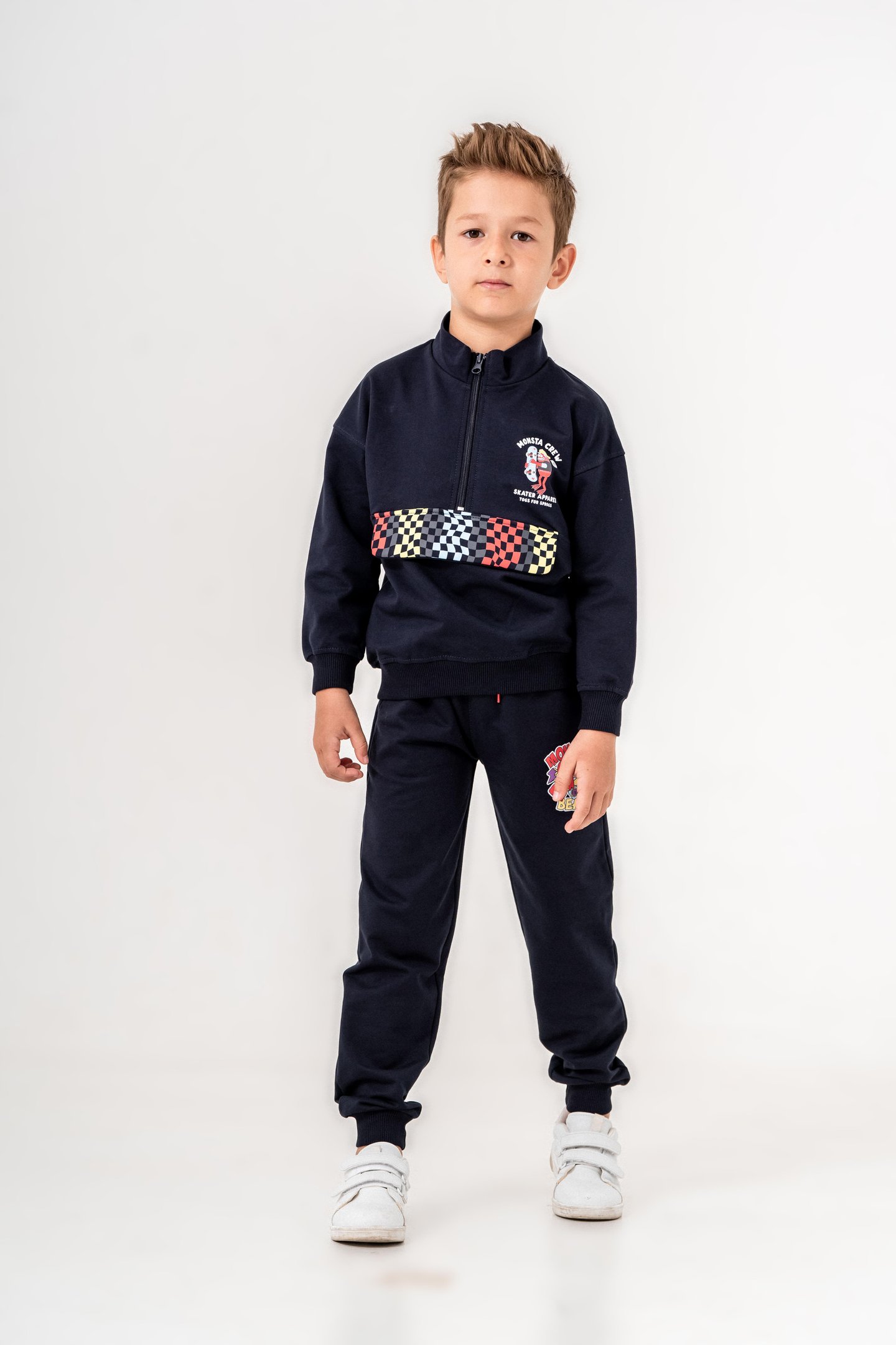 Monsta Crew Baskılı Erkek Çocuk Eşofman Takımı