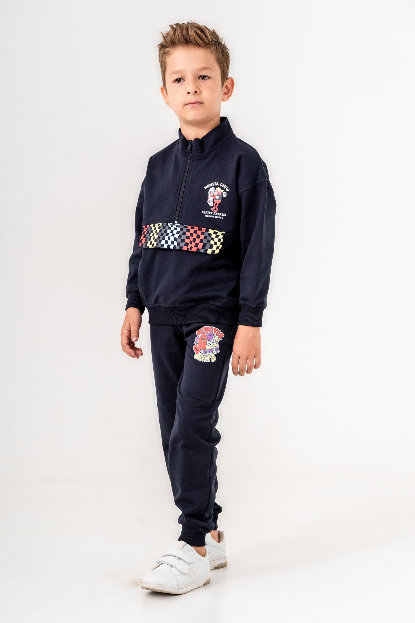 Monsta Crew Baskılı Erkek Çocuk Eşofman Takımı