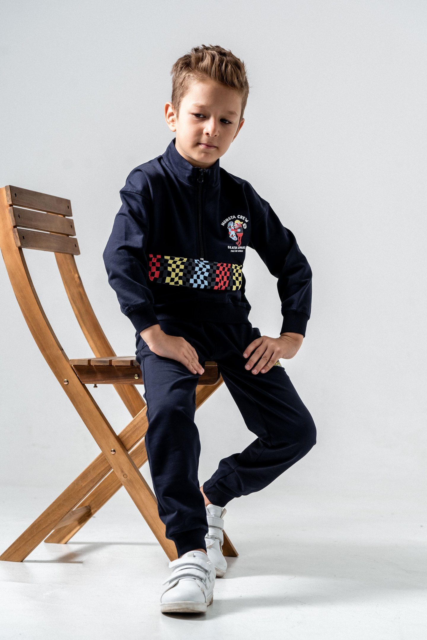 Monsta Crew Baskılı Erkek Çocuk Eşofman Takımı