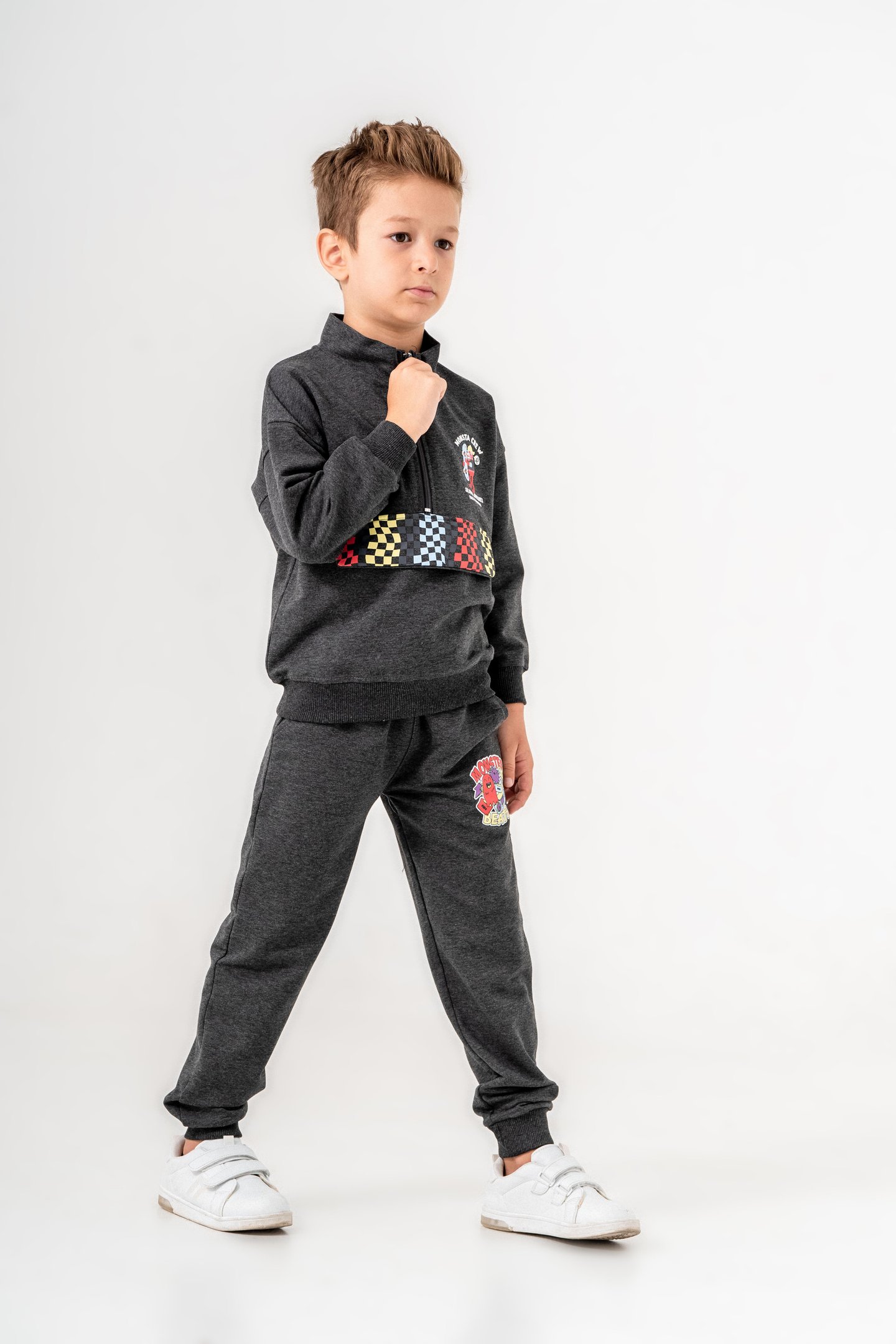 Monsta Crew Baskılı Erkek Çocuk Eşofman Takımı