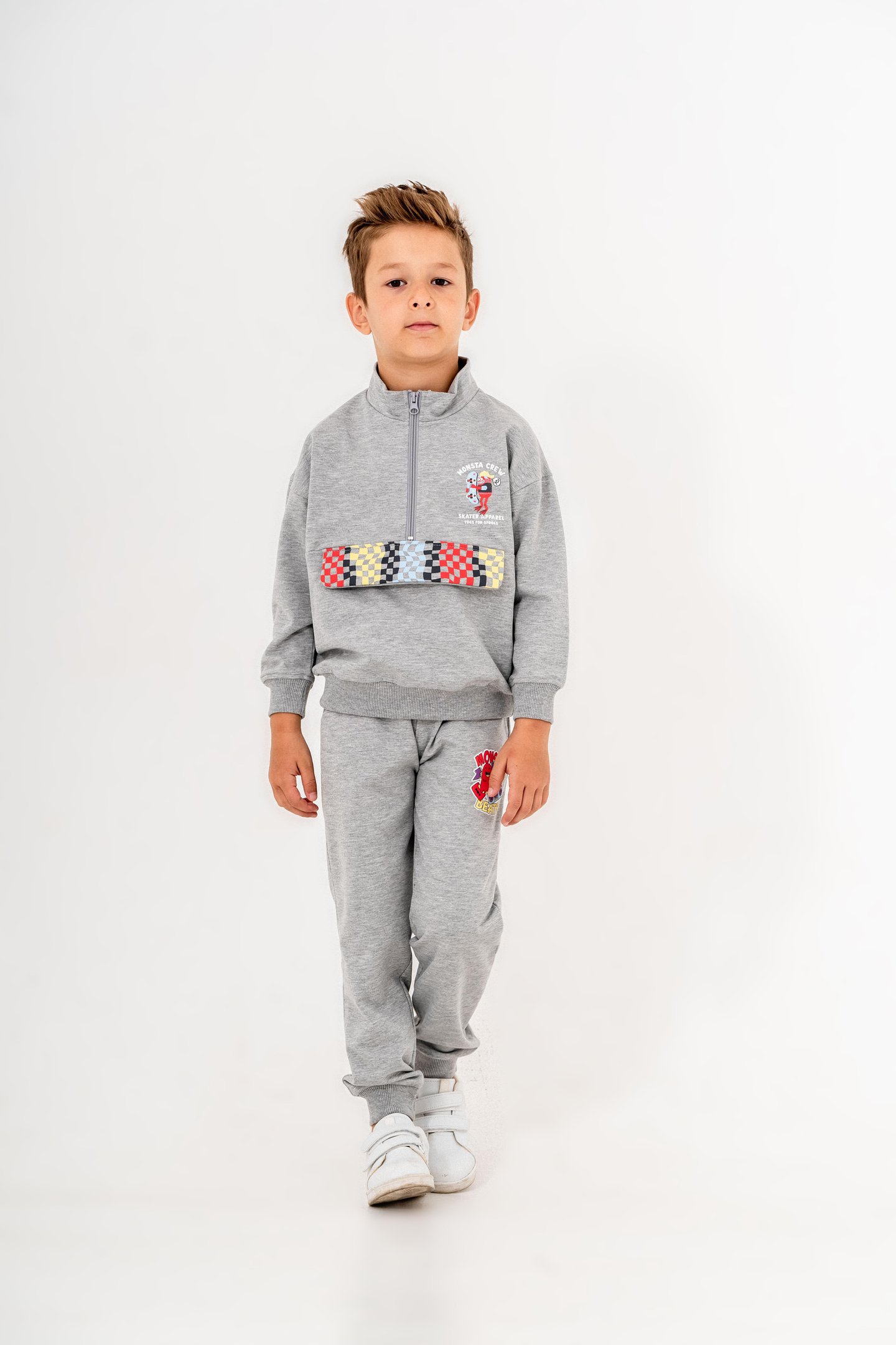 Monsta Crew Baskılı Erkek Çocuk Eşofman Takımı