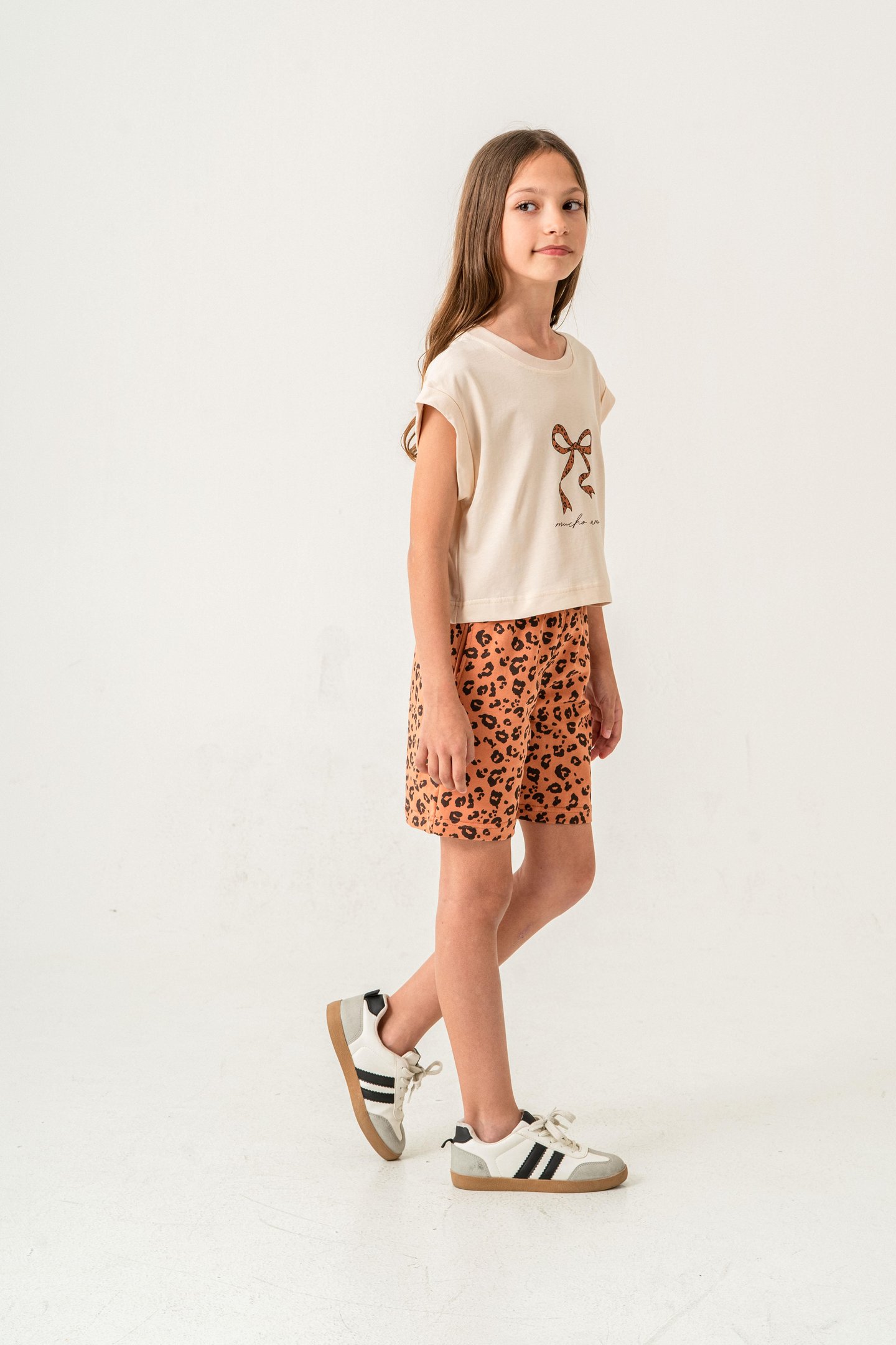 Mucho Amor Baskılı  Kız Çocuk Şort - Tişört Takımı