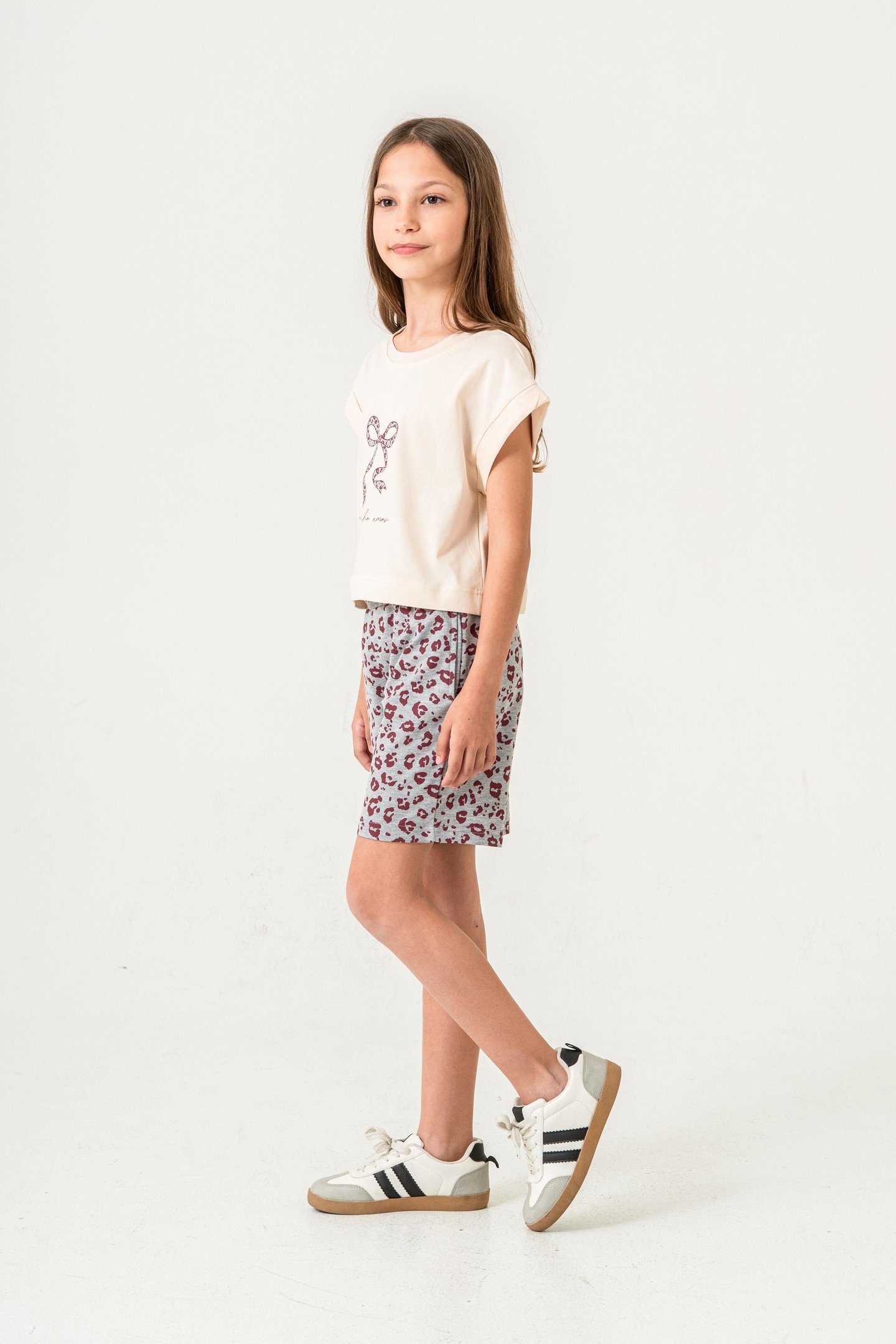 Mucho Amor Baskılı  Kız Çocuk Şort - Tişört Takımı