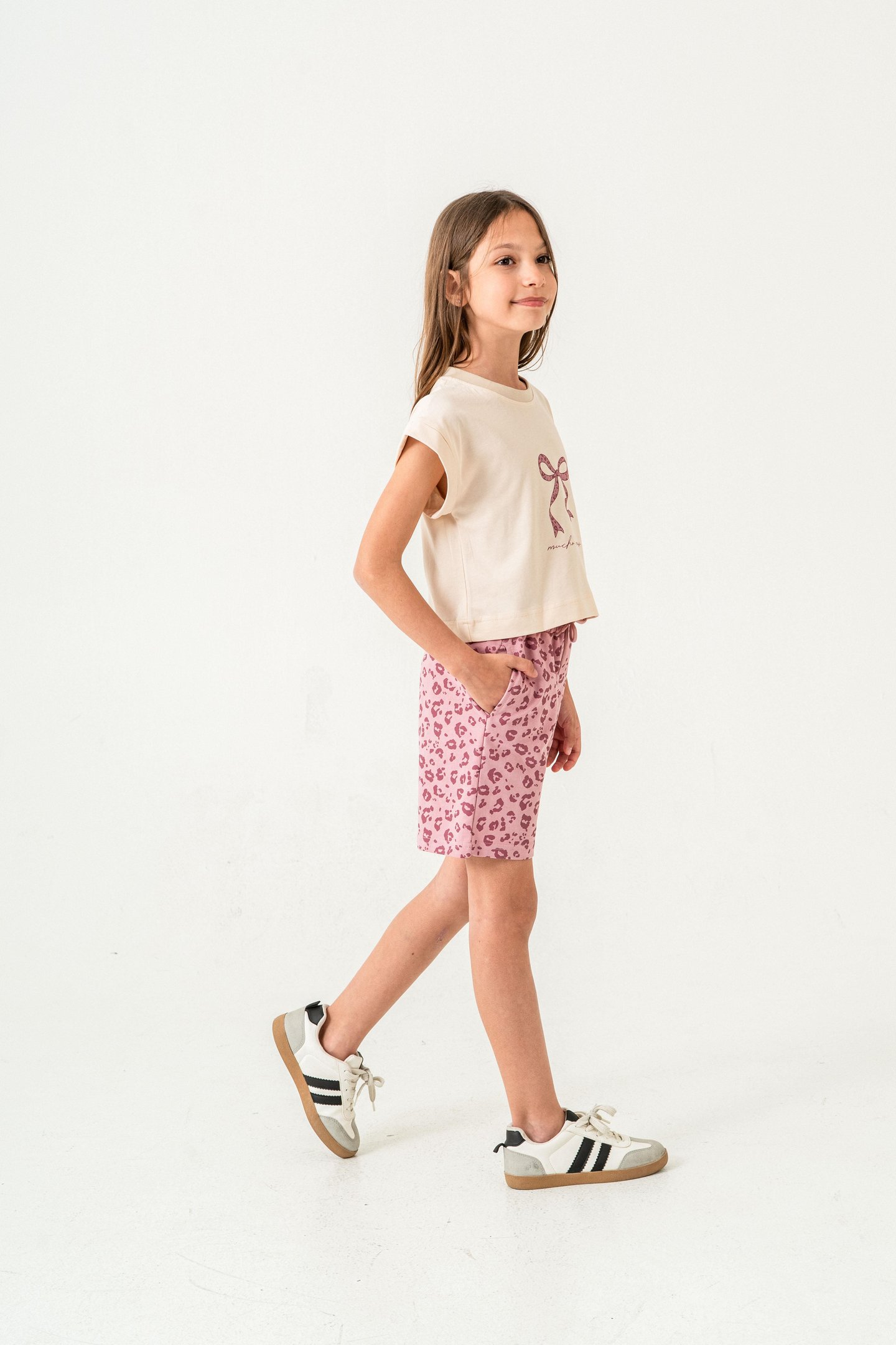 Mucho Amor Baskılı  Kız Çocuk Şort - Tişört Takımı