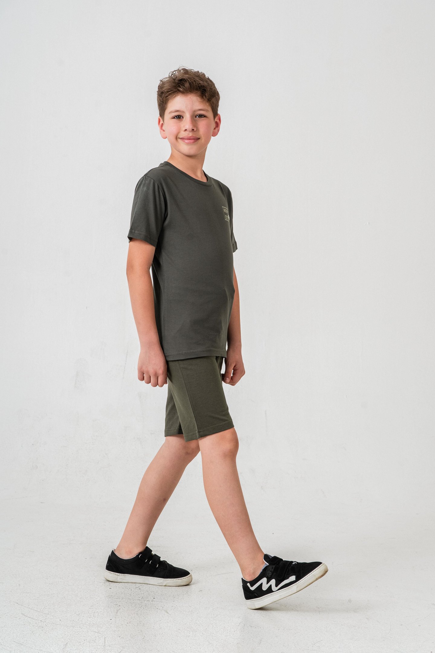 New York City Baskılı  Erkek Çocuk Şort - Tişört Takımı