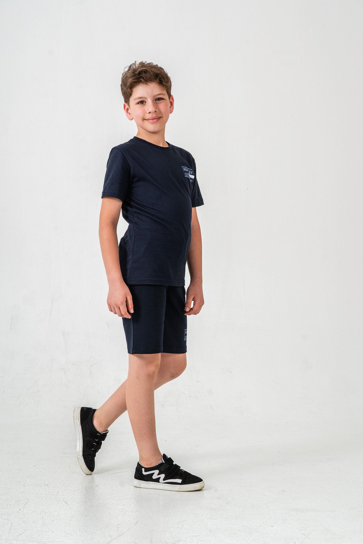 New York City Baskılı  Erkek Çocuk Şort - Tişört Takımı