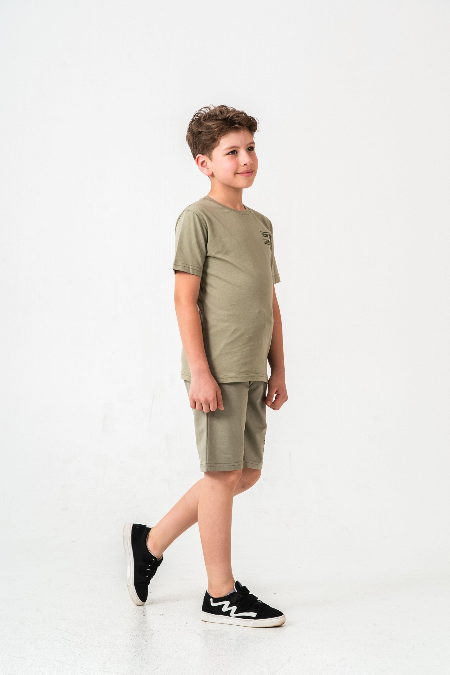 New York City Baskılı  Erkek Çocuk Şort - Tişört Takımı