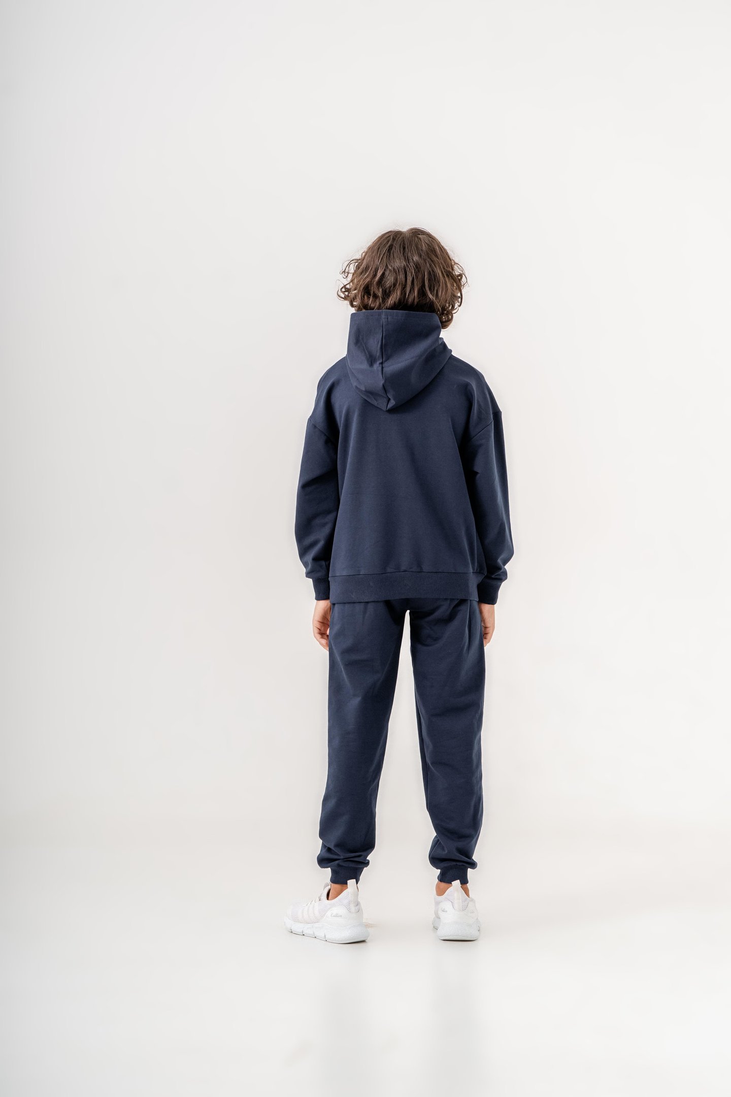 New York City Baskılı Kanguru Cep Detaylı Kapüşonlu Erkek Çocuk Alt-Üst Eşofman Takımı