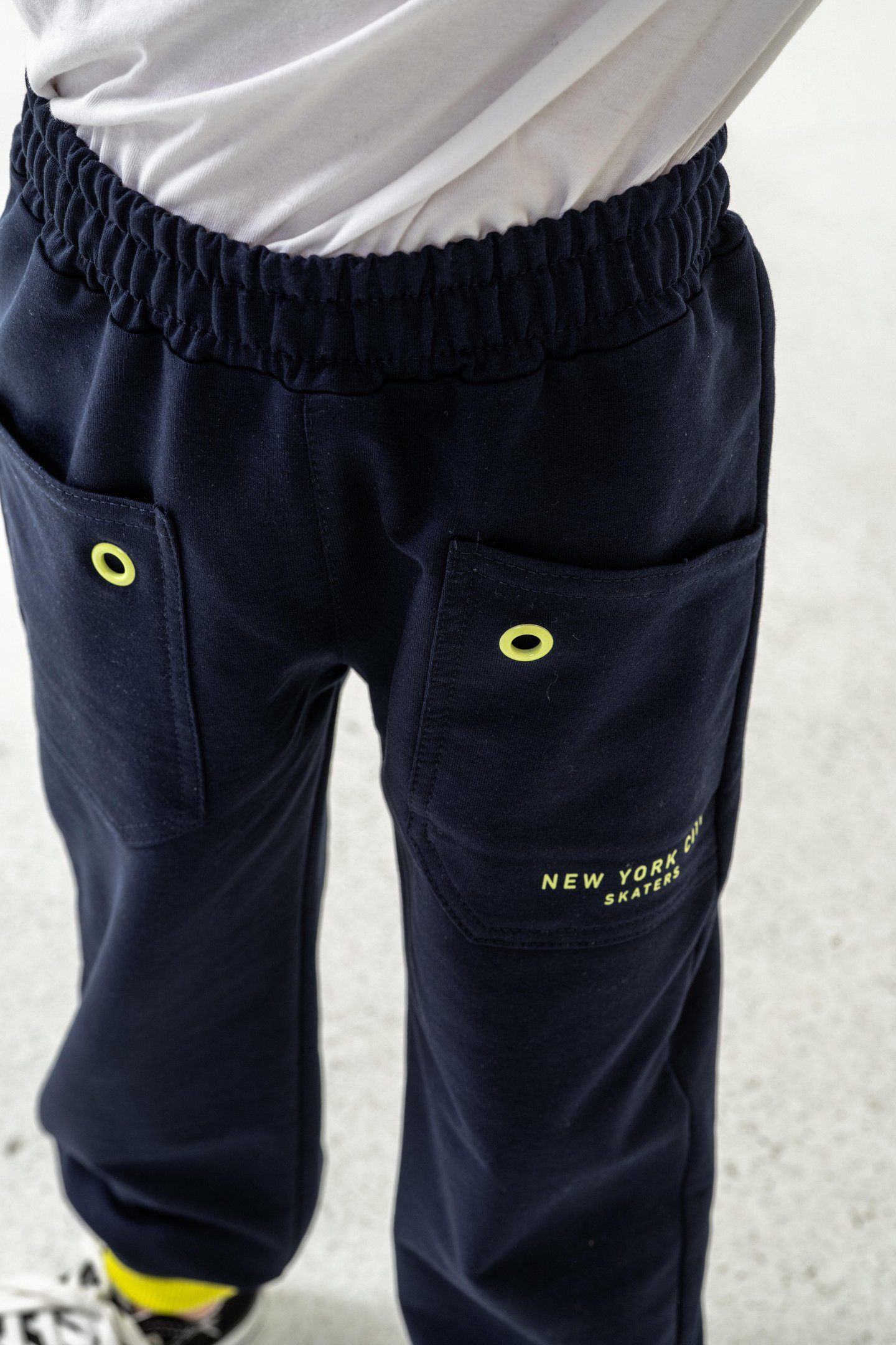 New York City Skaters Baskılı Cepler Kuş Gözlü Erkek Çocuk Eşofman Altı