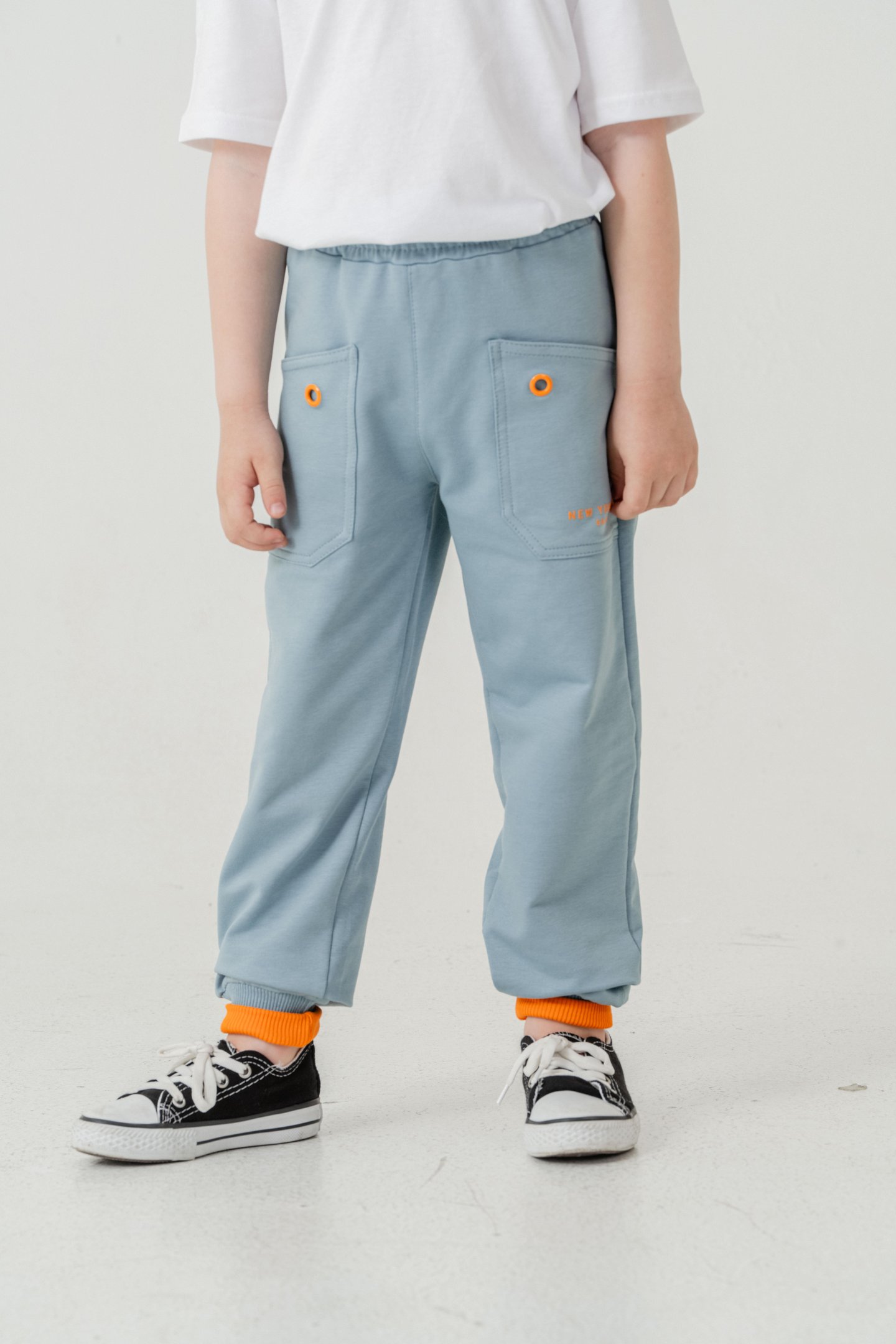 New York City Skaters Baskılı Cepler Kuş Gözlü Erkek Çocuk Eşofman Altı