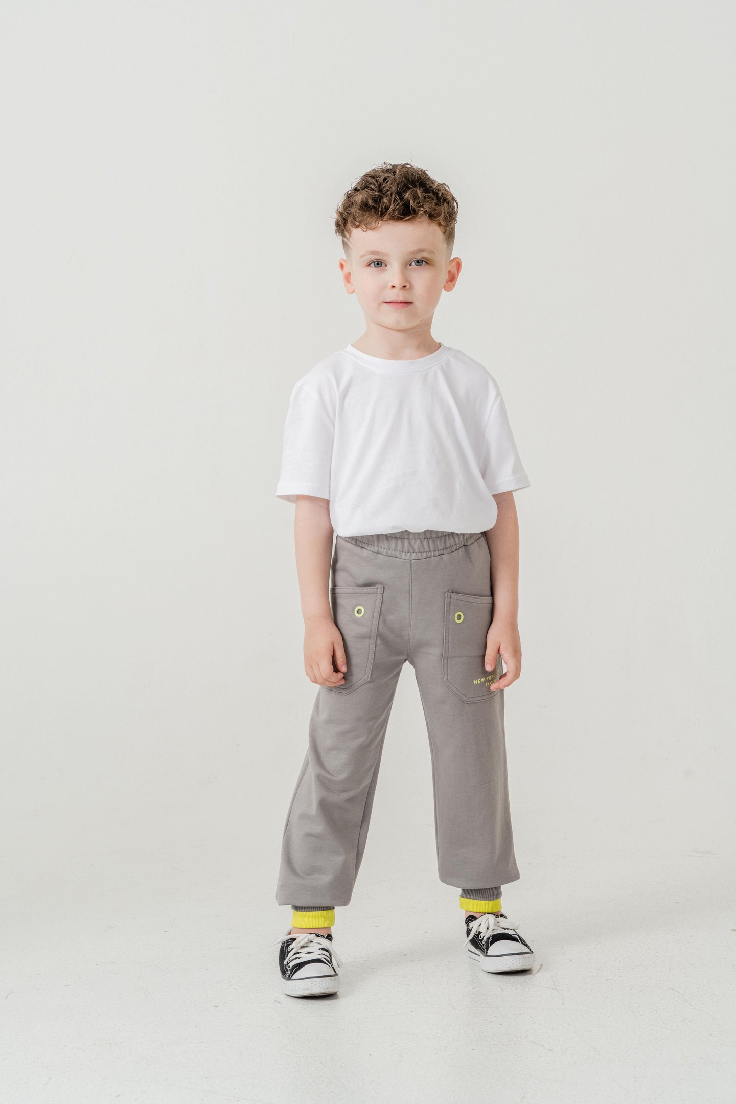 New York City Skaters Baskılı Cepler Kuş Gözlü Erkek Çocuk Eşofman Altı