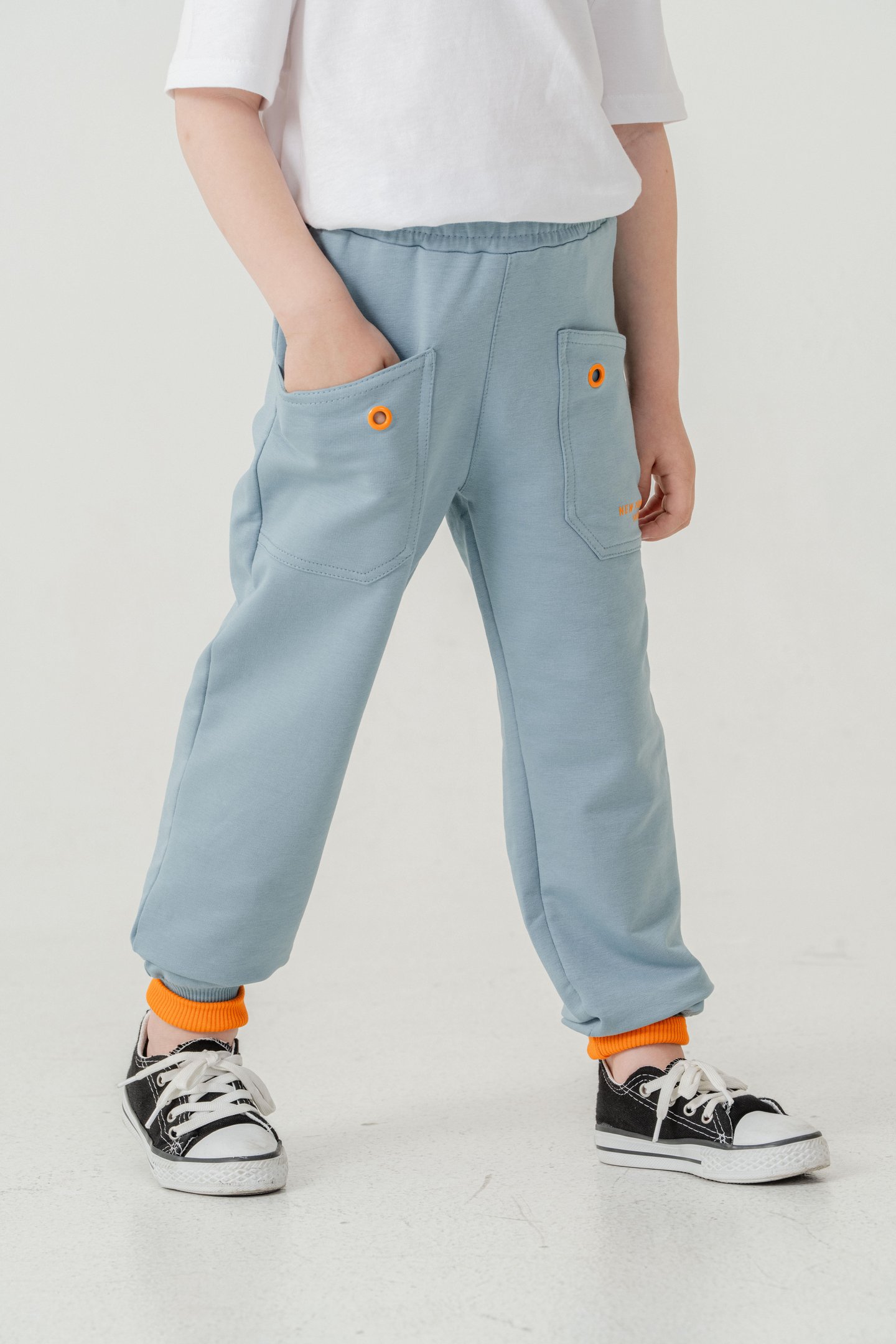 New York City Skaters Baskılı Cepler Kuş Gözlü Erkek Çocuk Eşofman Altı