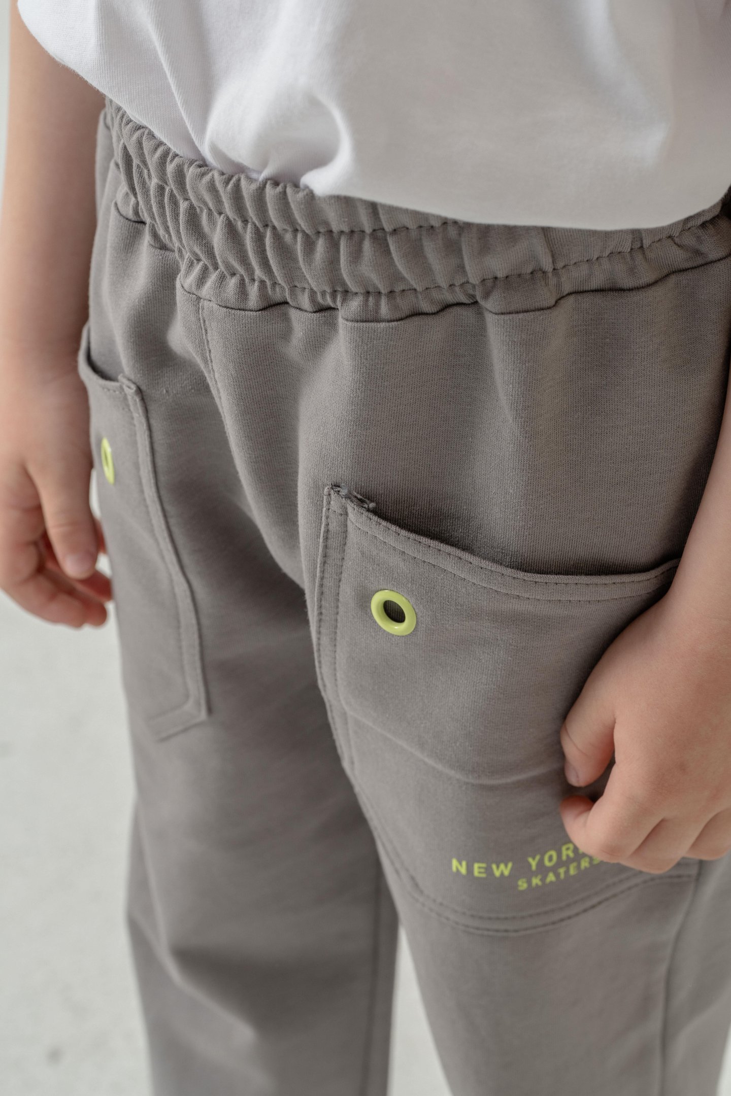 New York City Skaters Baskılı Cepler Kuş Gözlü Erkek Çocuk Eşofman Altı