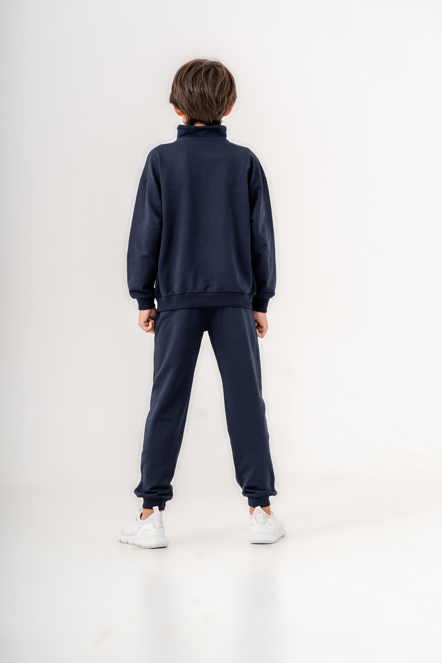 Nothing Impossible Baskılı Bacak Baskı Detaylı Fermuarlı Yaka Erkek Çocuk Alt Üst Eşofman Takımı