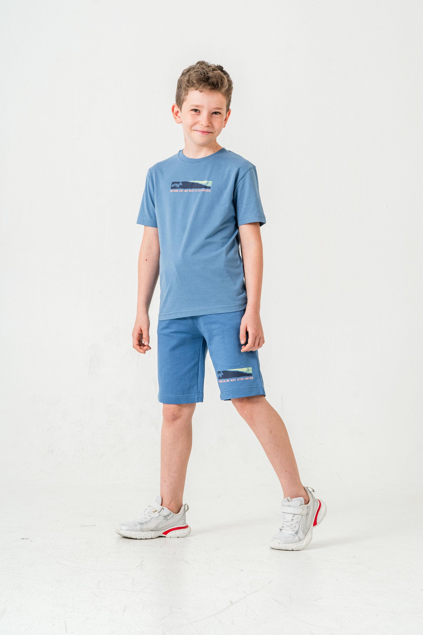 Nothing Like One Wave After Another Baskılı  Erkek Çocuk Şort - Tişört Takımı